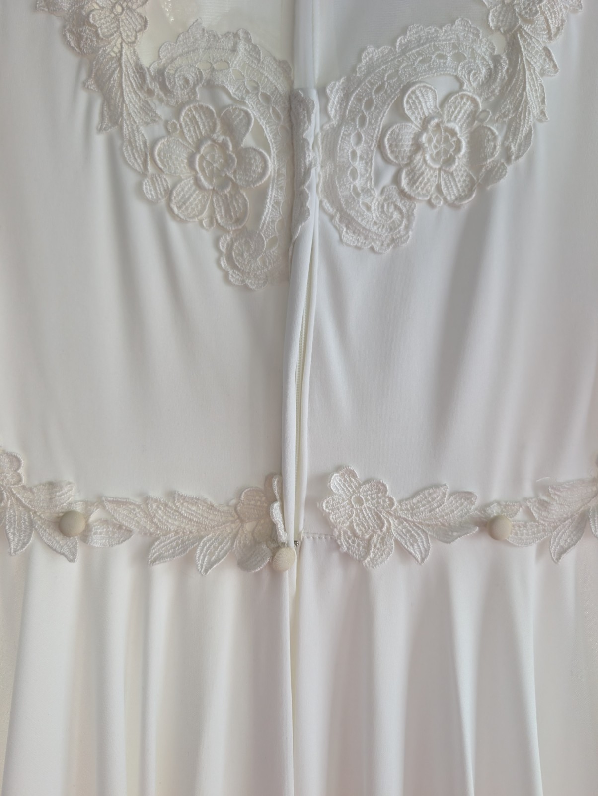 VTG 70s Gunne Sax Sz. 13/14 Romantic Wedding Bridal Lace Prairie Dress