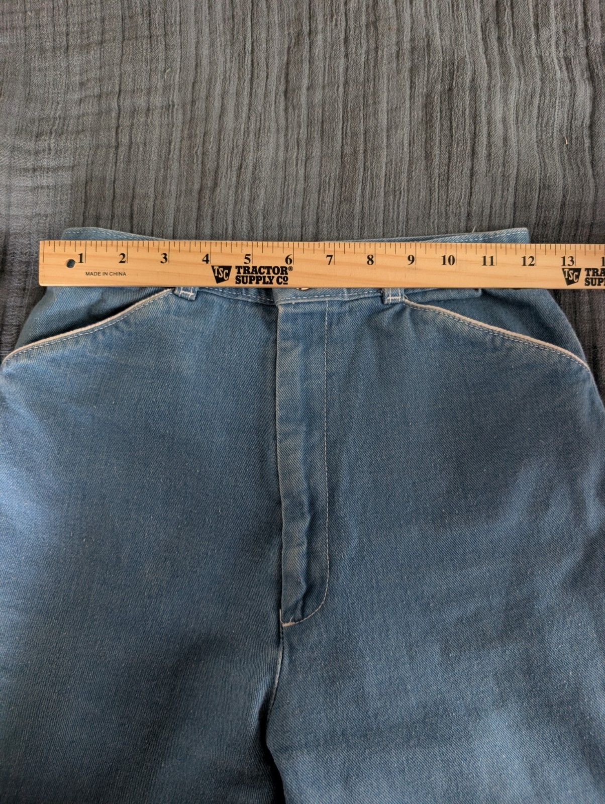 Vintage Pizzazz Jeans High Waist Lightweight Denim Womens Size 8 (24×31.5)