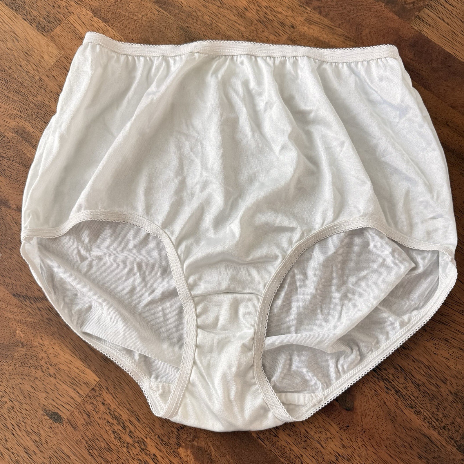 Vintage Lady Blair Panties Sz 8 Nylon Granny Sheer Silky Shiny Sissy High Waist