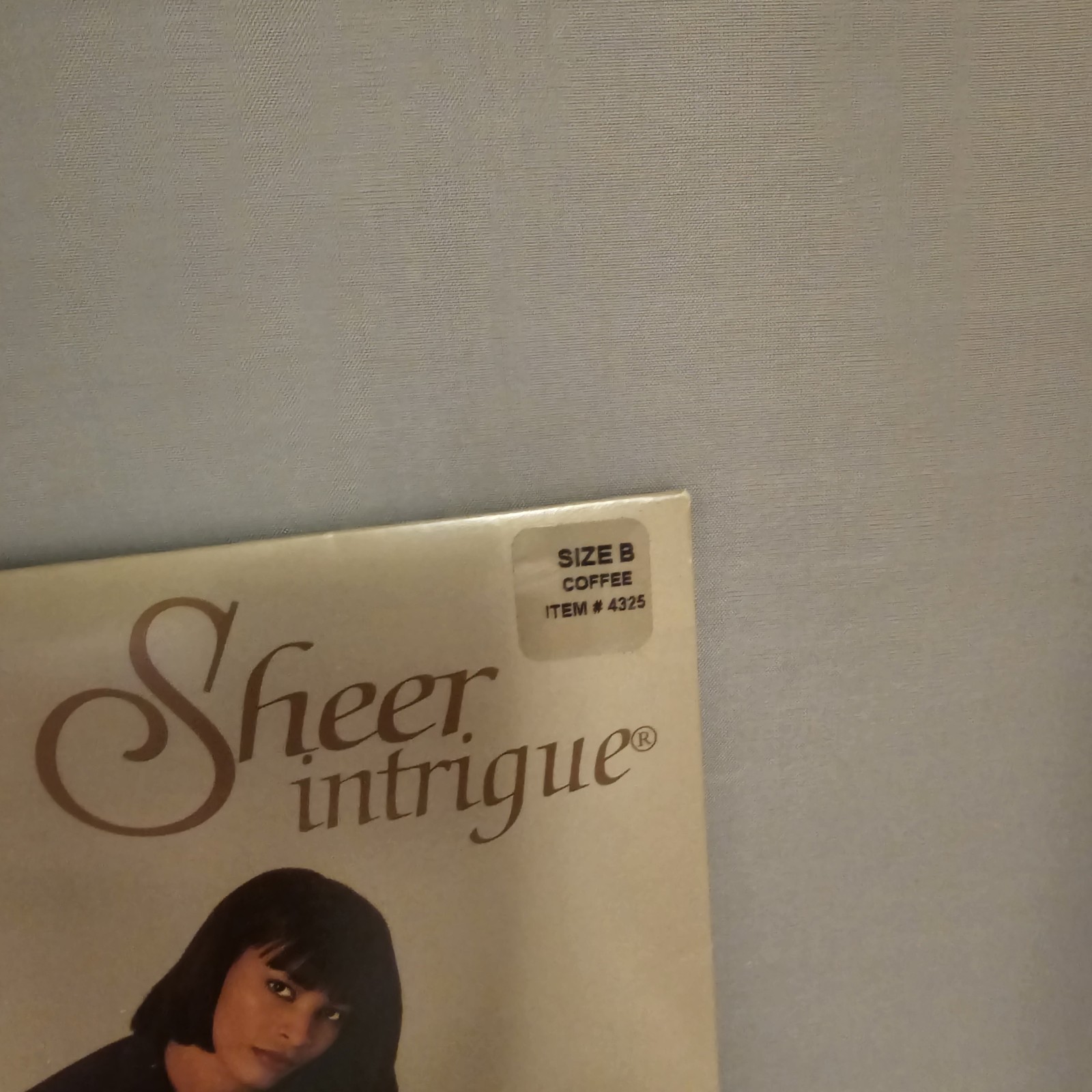 Vintage Sheer Intrigue Coffee Nylon Size B #4325 Ultra Sheer Control Panty Italy