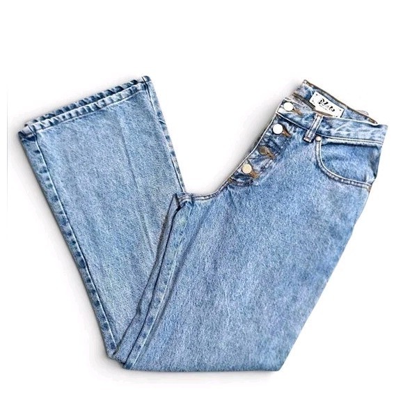 Vintage 90s Photo Products Flare Jeans Women&rsquo;s 26×30 High Rise Button Fly Y2K