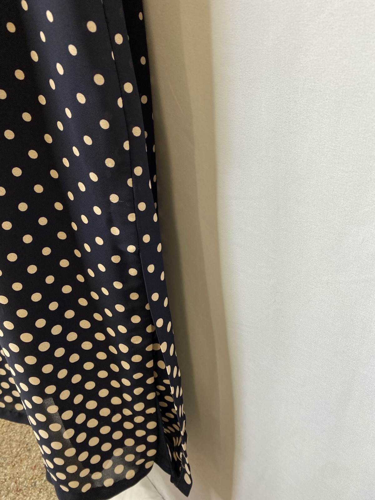 Vintage Miss Scarlet Women’s 2 Piece Maxi Dress Size 14 Polka Dot Patriotic Glam