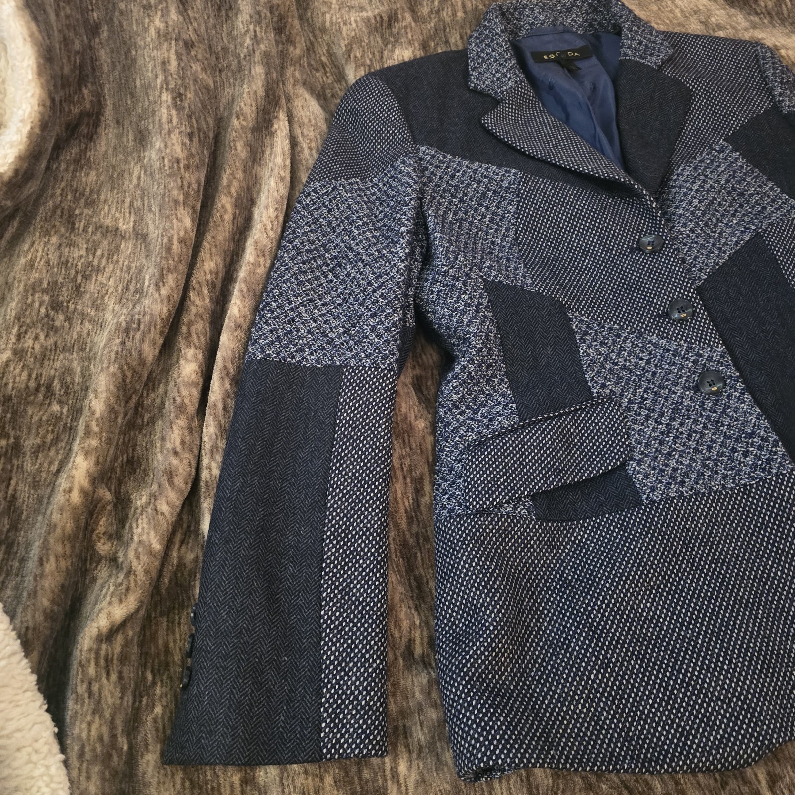 vintage escada patchwork blazer Womens 40 EU/iT