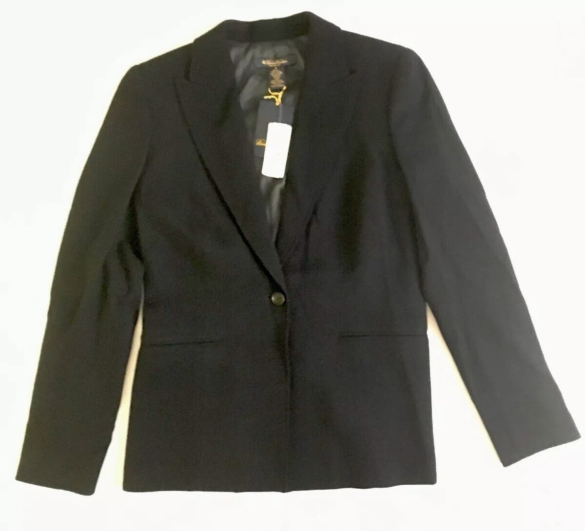 Brooks Brothers Milano Fit Blazer Jacket Size 4 Navy Blue Women’s NWT $398 MSRP