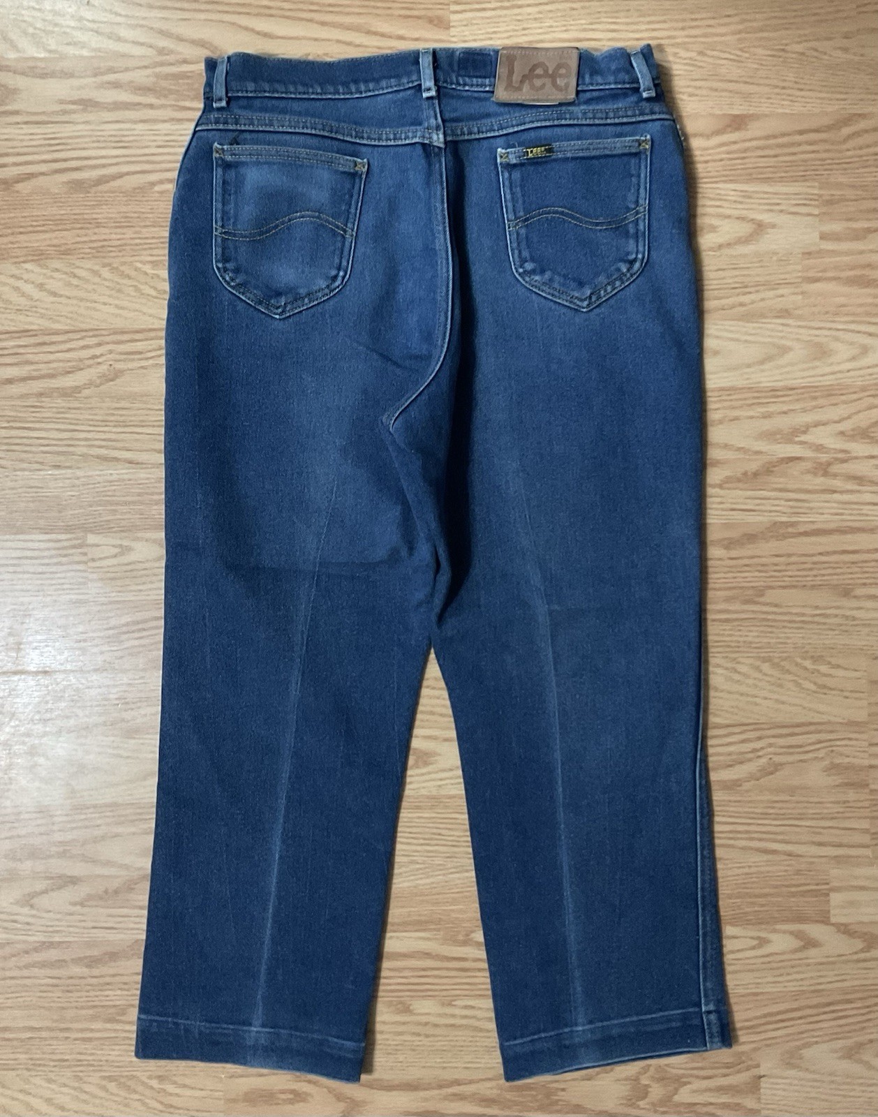 VTG Lee Ms. Rider Jeans Blue Straight Leg Stretch Women’s 20, True 33×25.5