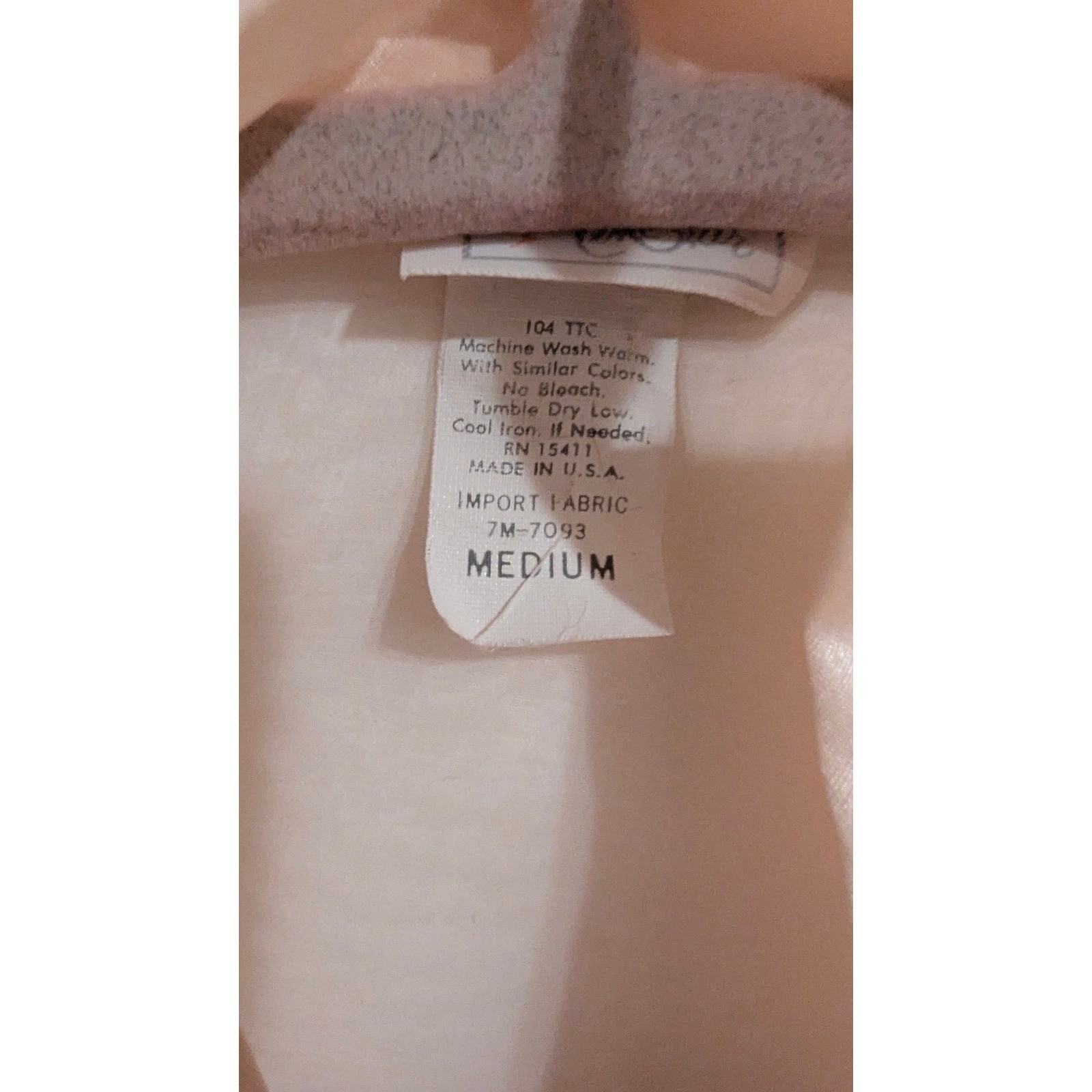 Cine Star Vintage Sheer Robe Medium Peach Satin Trim Belted Glamour Coquette