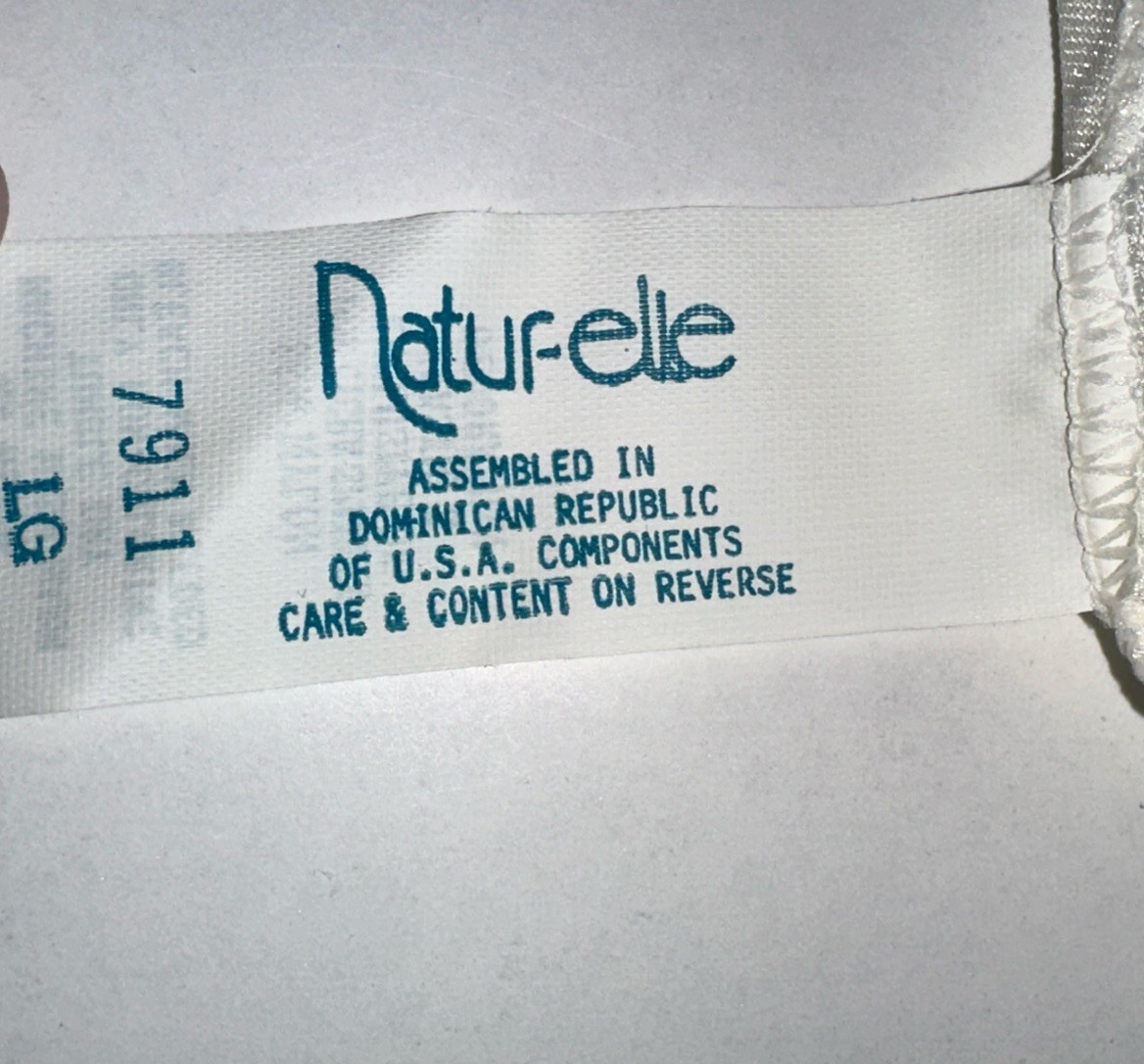 Vtg NWT Naturelle Nylon Light Control Brief Size Large White NOS Woolworth