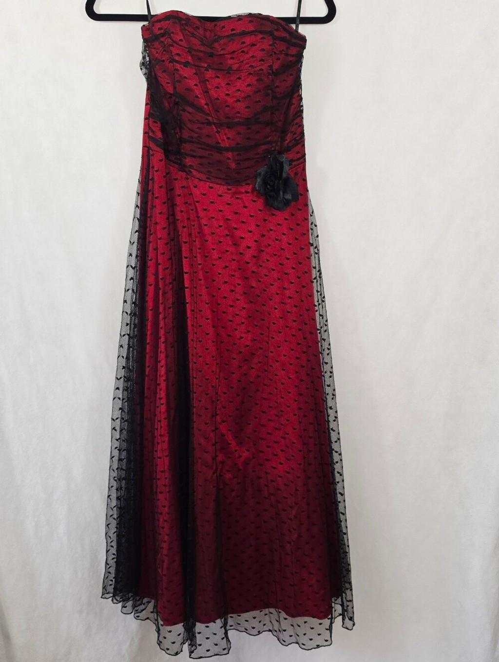 Vintage Scott Mcclintock Strapless Goth Gown