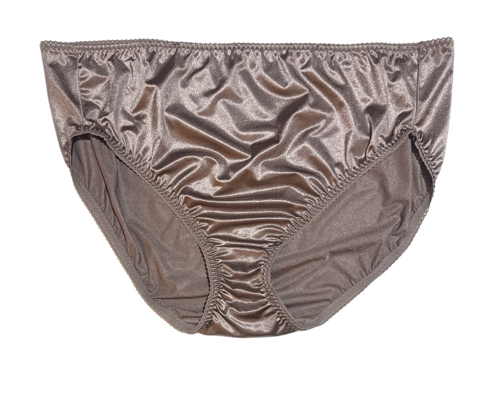 Vanity Fair Second Skin Panties 48301 Liquid Smooth Satin Hi-Cut Women’s 12/5XL