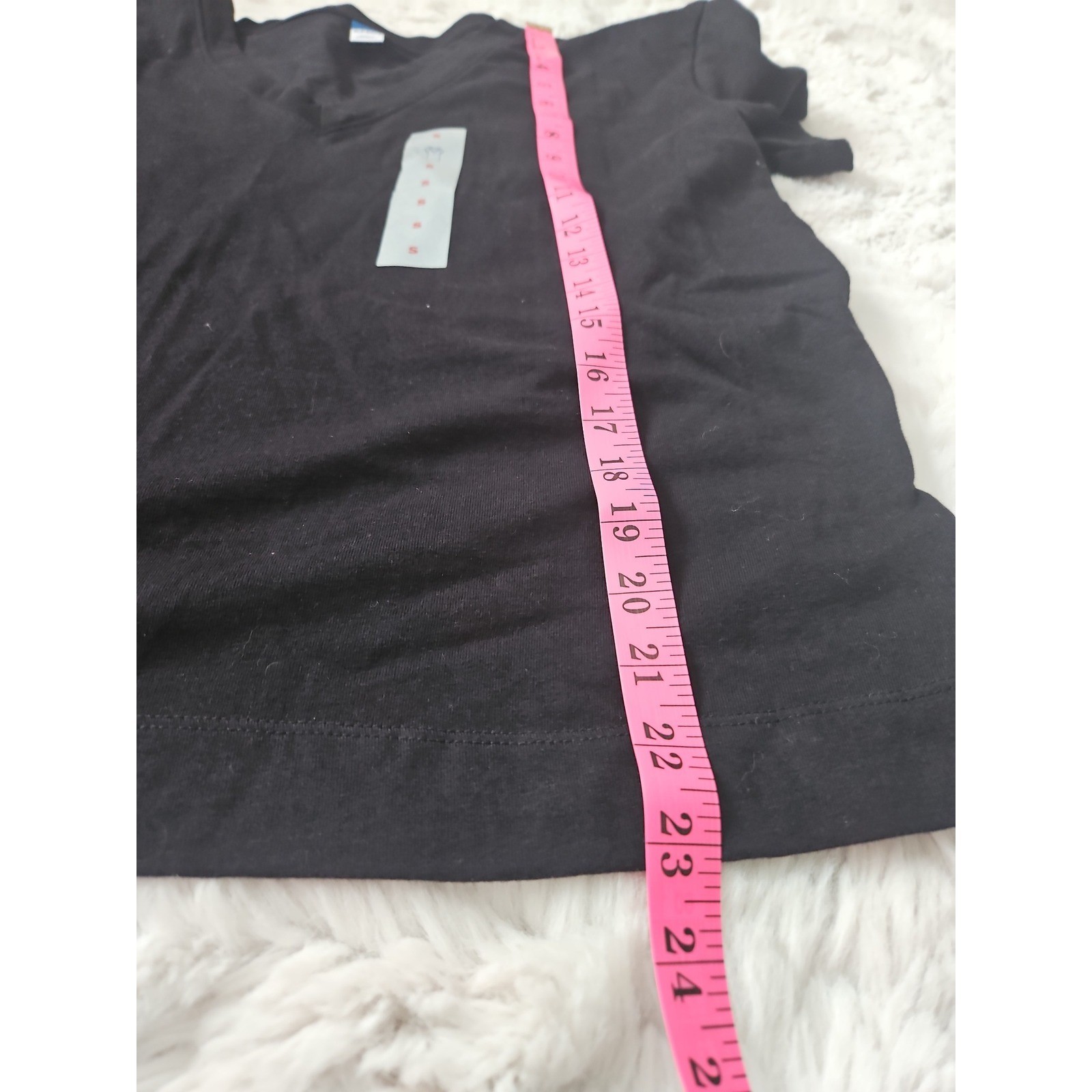 Old Navy Vintage Tee Small Black V-Neck Short Sleeve Cotton T-Shirt NWT