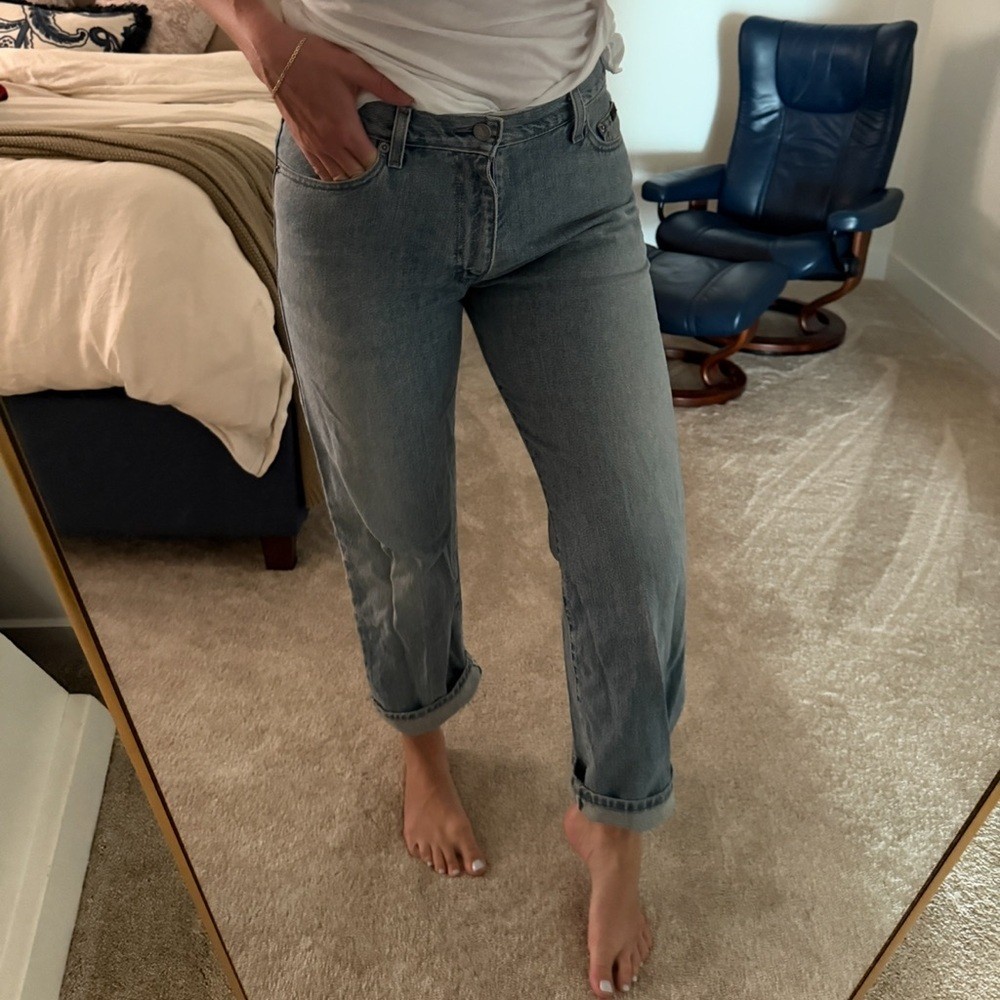 Calvin Klein CK Vintage 90s Y2K High Rise Straight Leg Denim Jeans 32 / 10/ 12