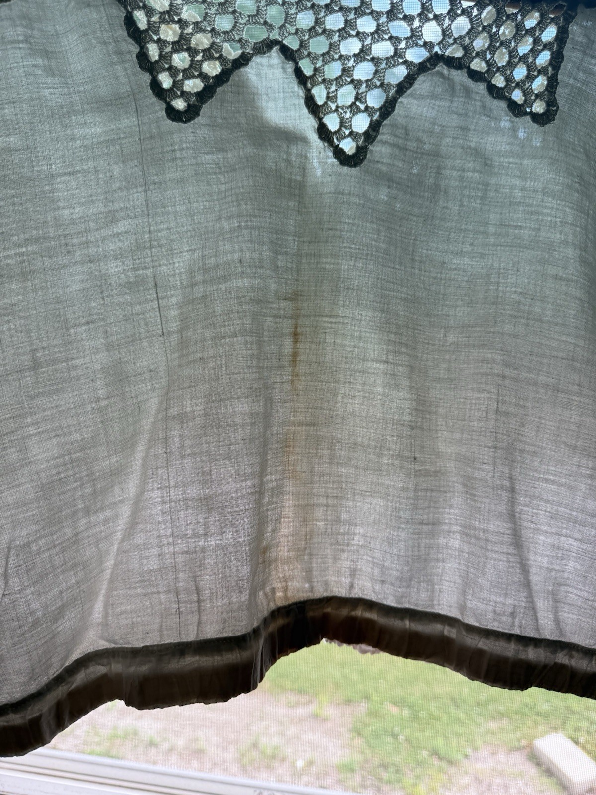 Anitque 1910s Edwardian Victorian Bodice Blouse Corset Cover Shirt Lace Netting