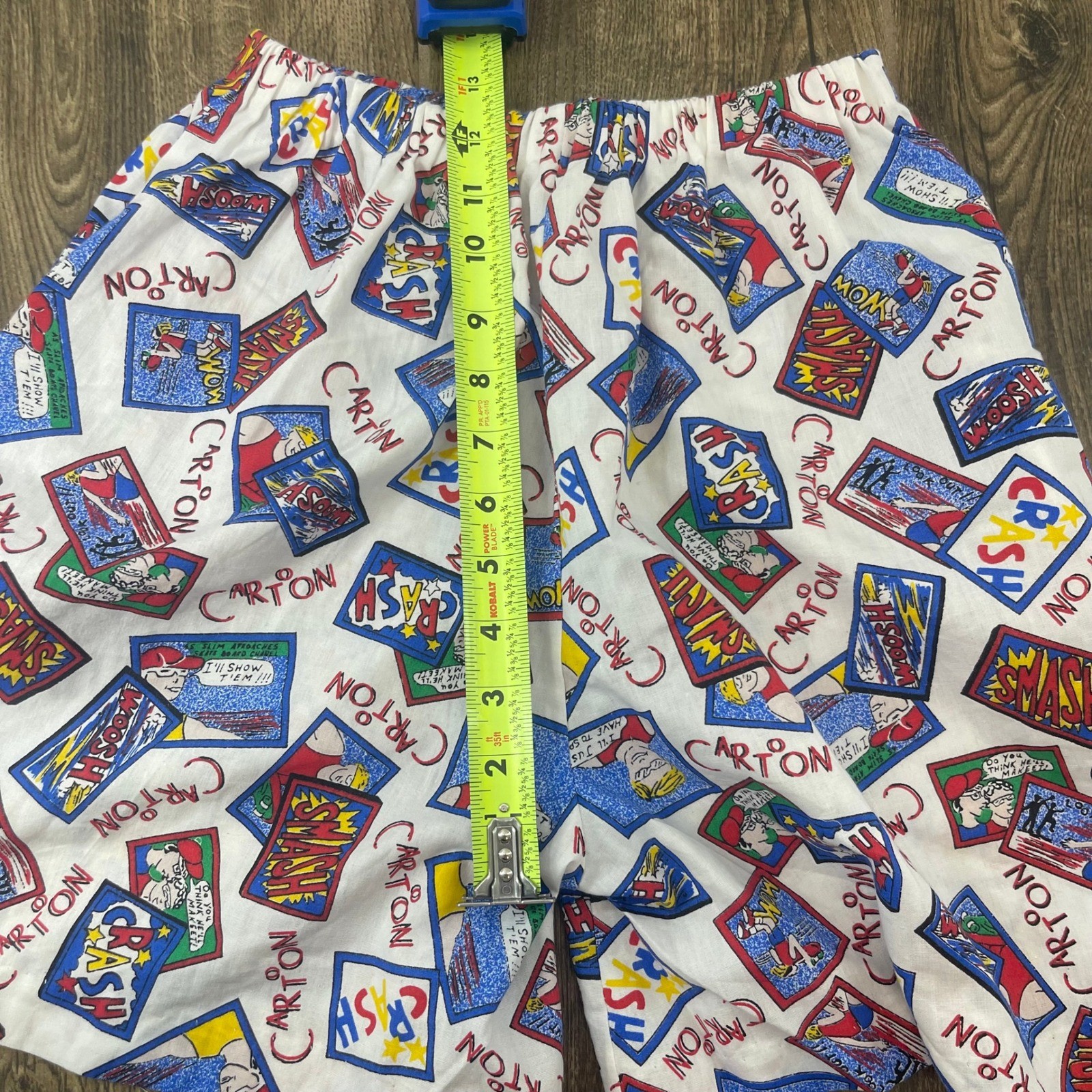 Vtg 90s Sundown Knits Cartoon Comic Pajama Set Womens M Shorts Kitschy Novelty