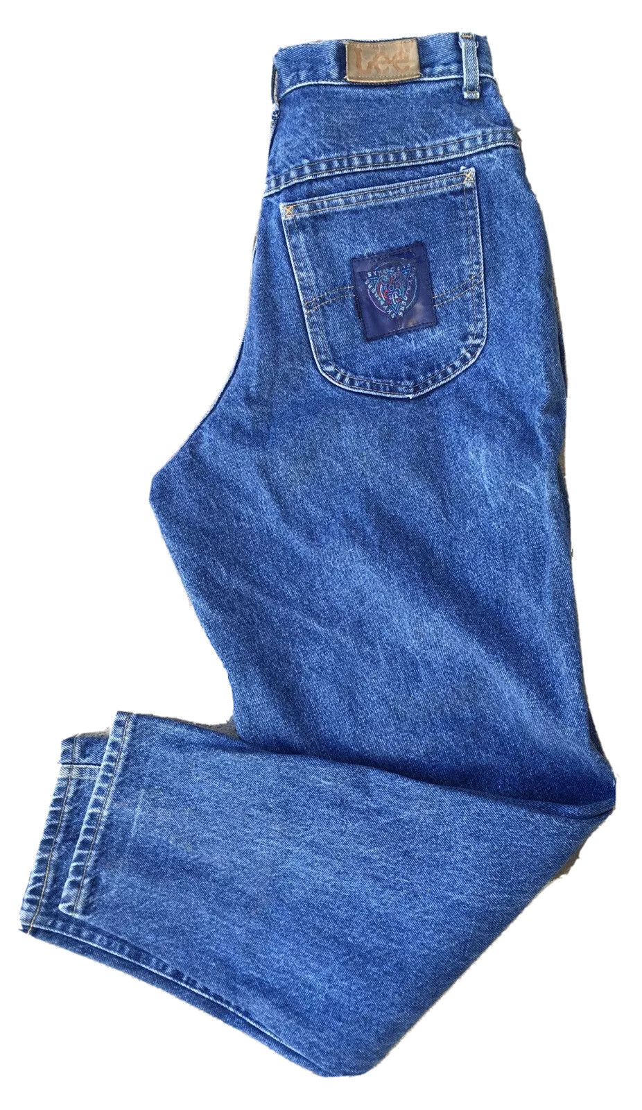 Vintage Lee Jeans Skyriders High Waist 11 Medium 28&Prime; Waist Union Made In USA