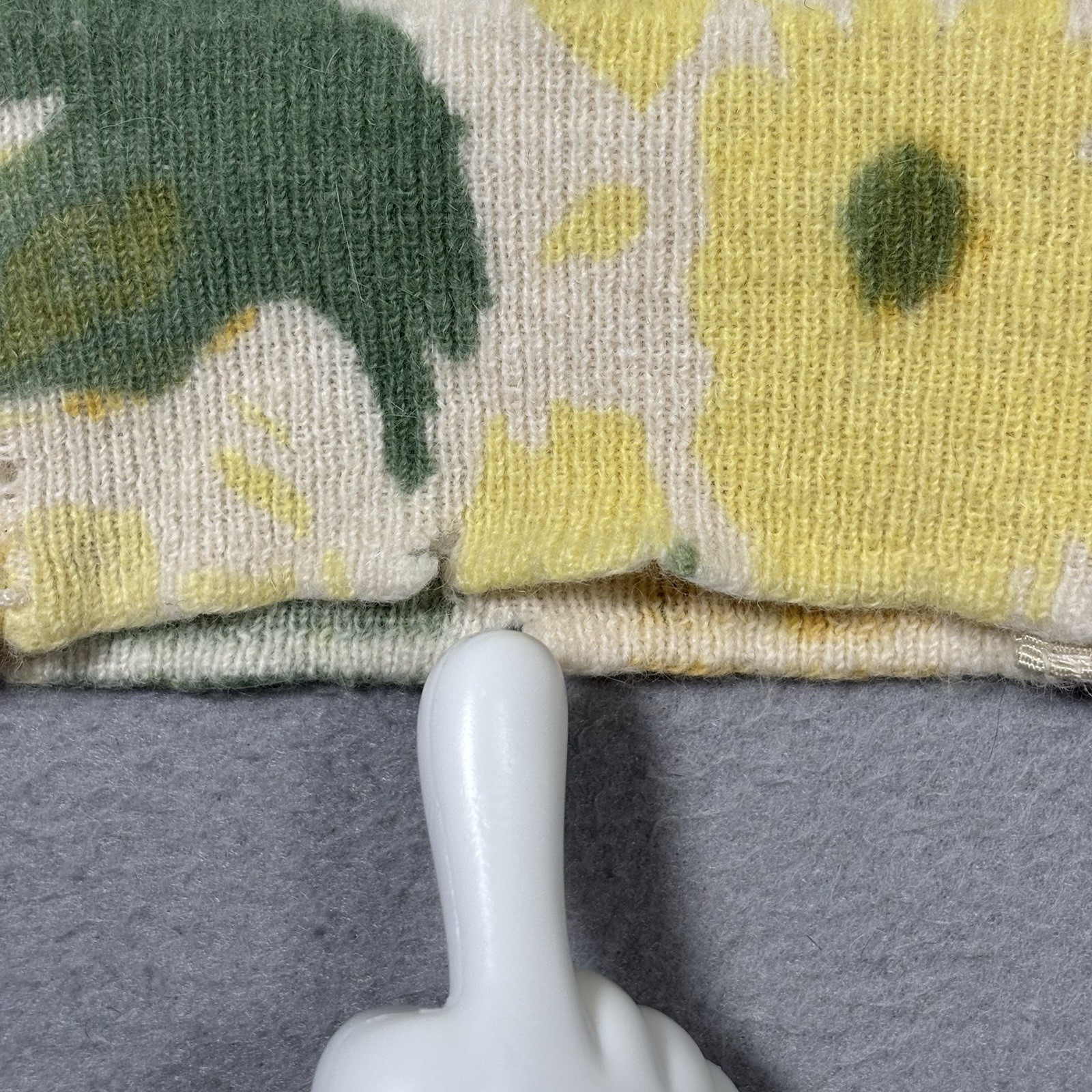 VTG 60&rsquo;s Gordonshire Cardigan Sweater Womens 40 (XS/S) Floral Angora Rabbit Hair