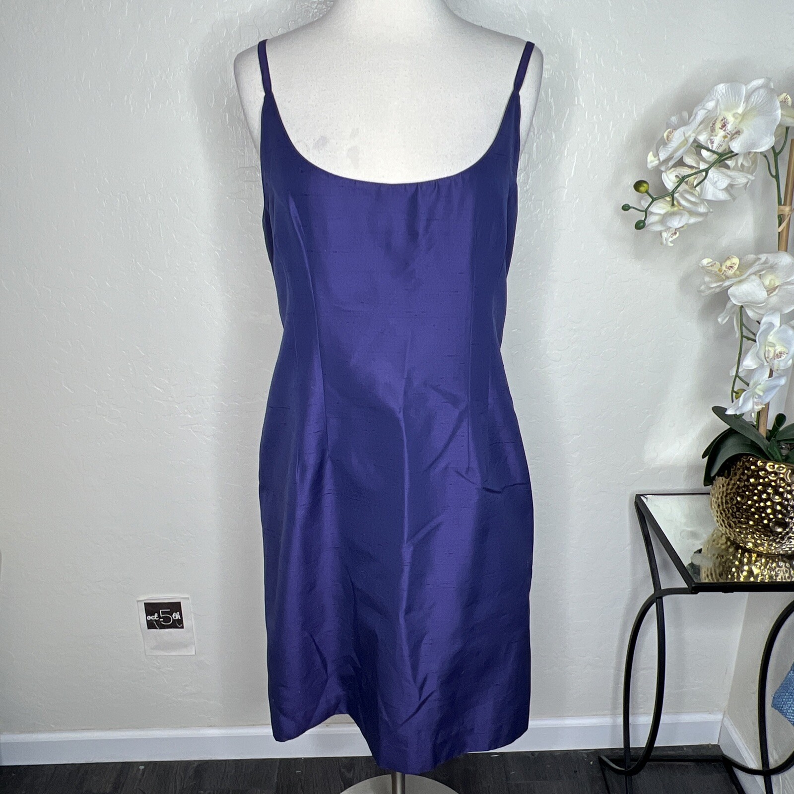 Vintage Byblos Knee Length Purple Dress Size 44 (?)