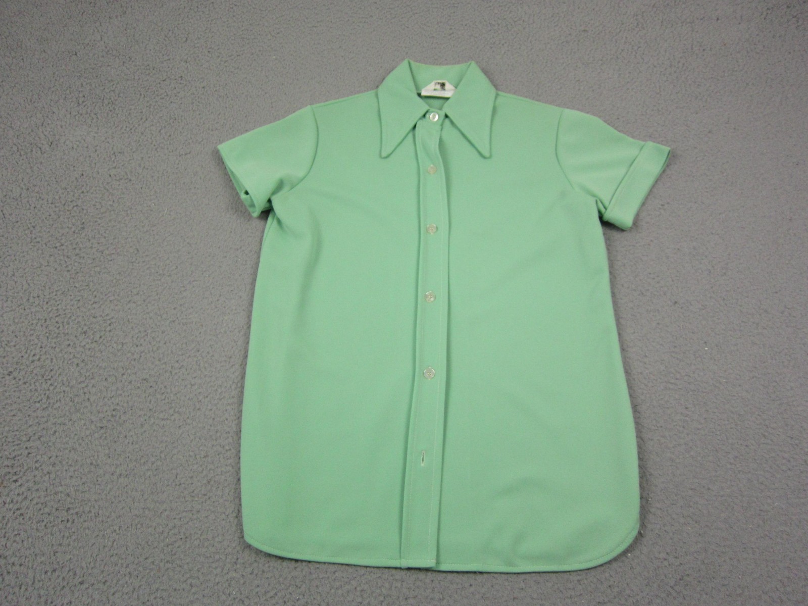 Vintage Disco Shirt Pants Set Womens 13/14 Green MOD Leisure 60s 70s Pantasticks