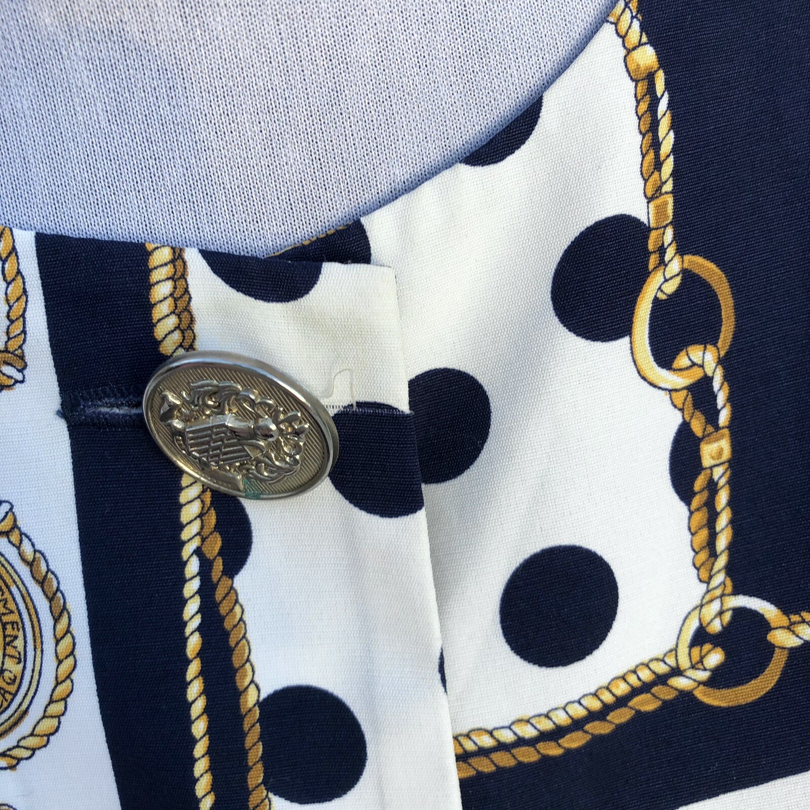 Vtg 80s Norton McNaughton Coin Chain Medallion 12/14 Old Money Office Preppy