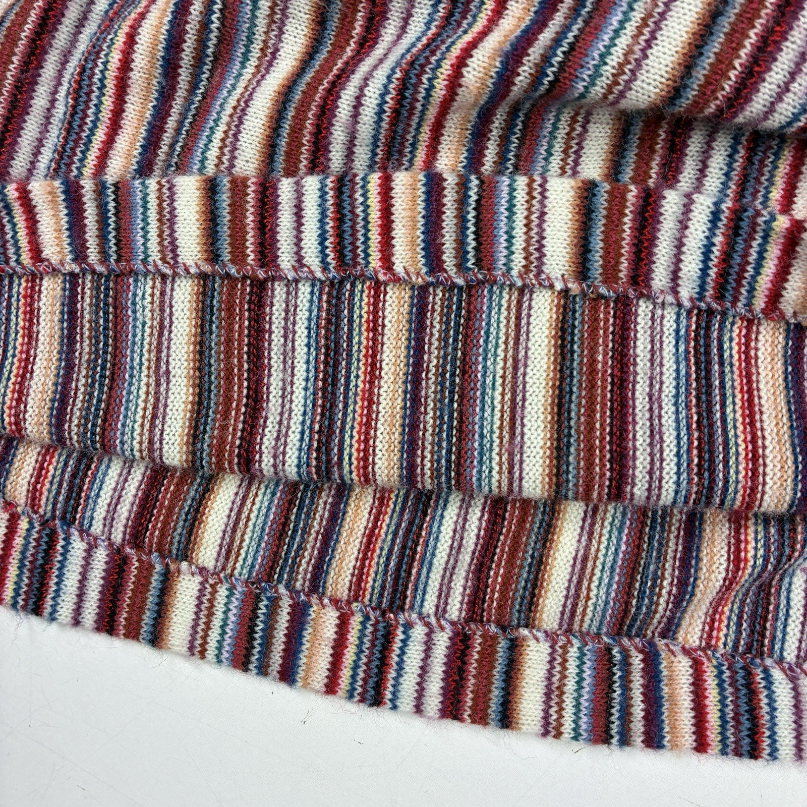 Great Times Women&rsquo;s VTG 70s Striped Turtleneck Babydoll Swing Flare Sweater
