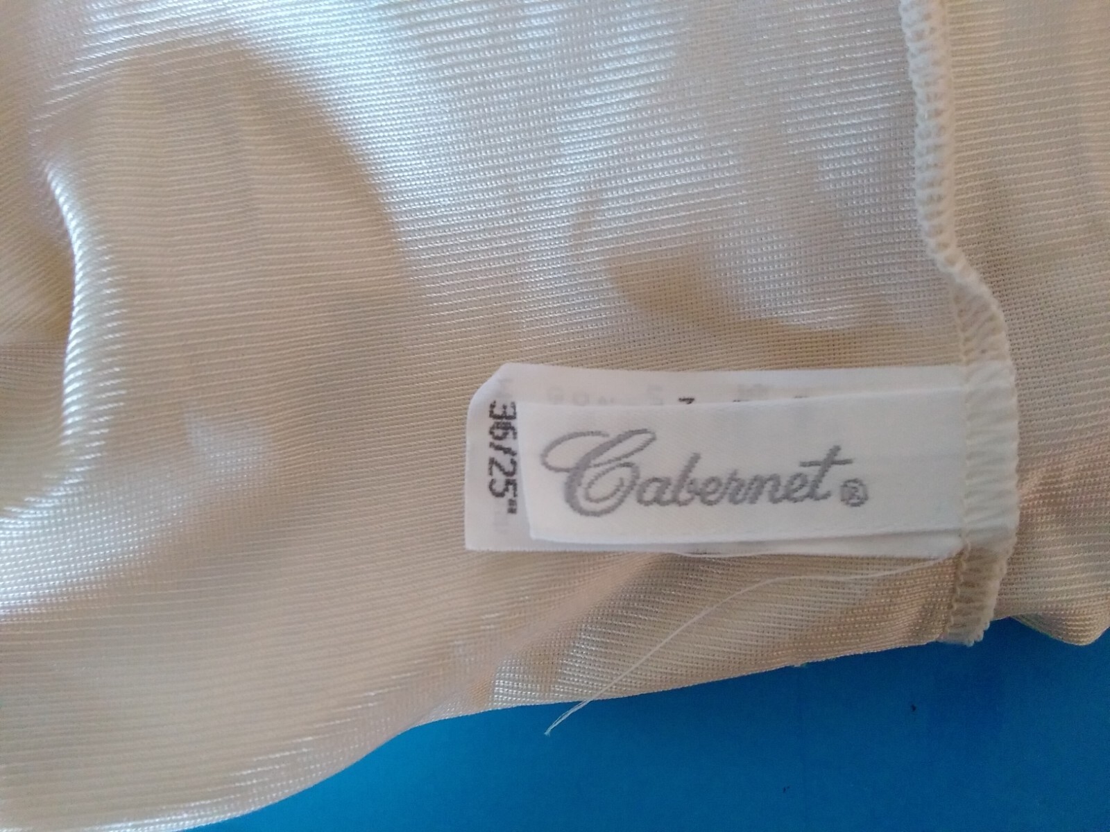 Full Slip CABERNET Vintage Size 36-25&Prime; Beige w/Lace Made in USA