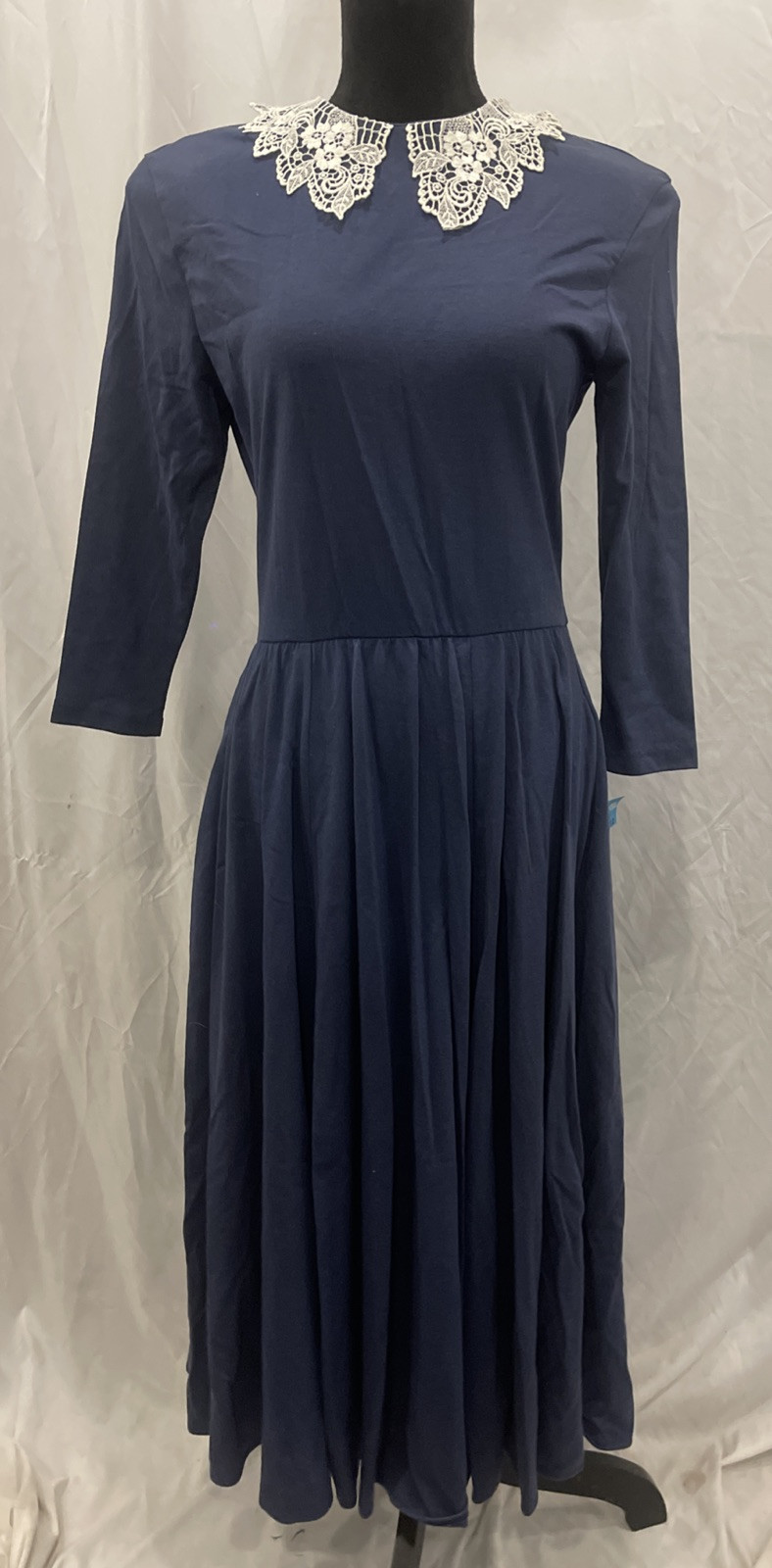 Vintage 80s 90s Ladies Modest Prairie Cottagecore Teacher Church Dress 11/12