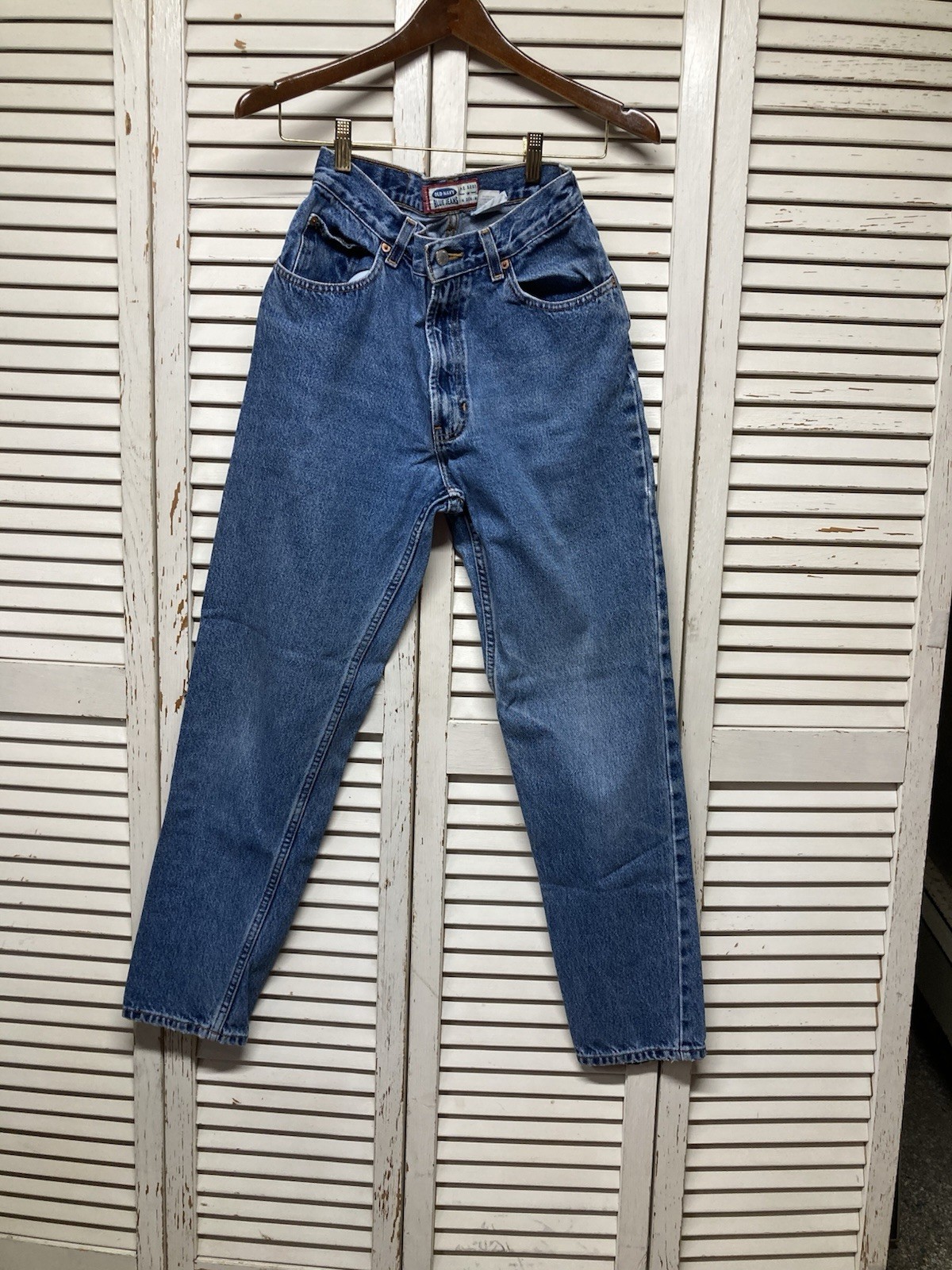 Old Navy Jeans 8 Regular Y2K Thick Denim No Stretch 26 X 29.5 Inseam High Waist