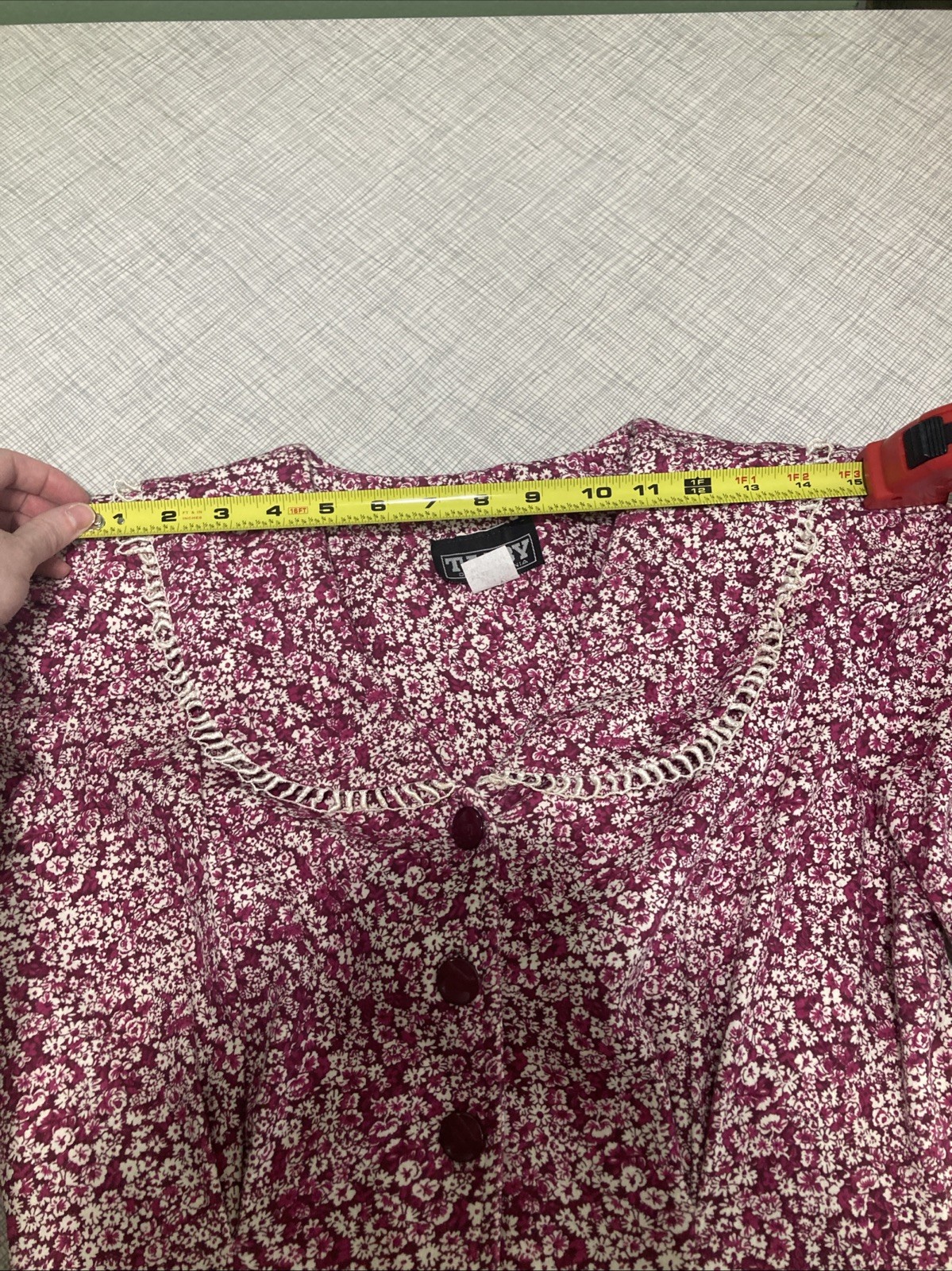 Vtg 80s Tabby of California Floral Button Down Midi Dress 12P EUC Cottagecore