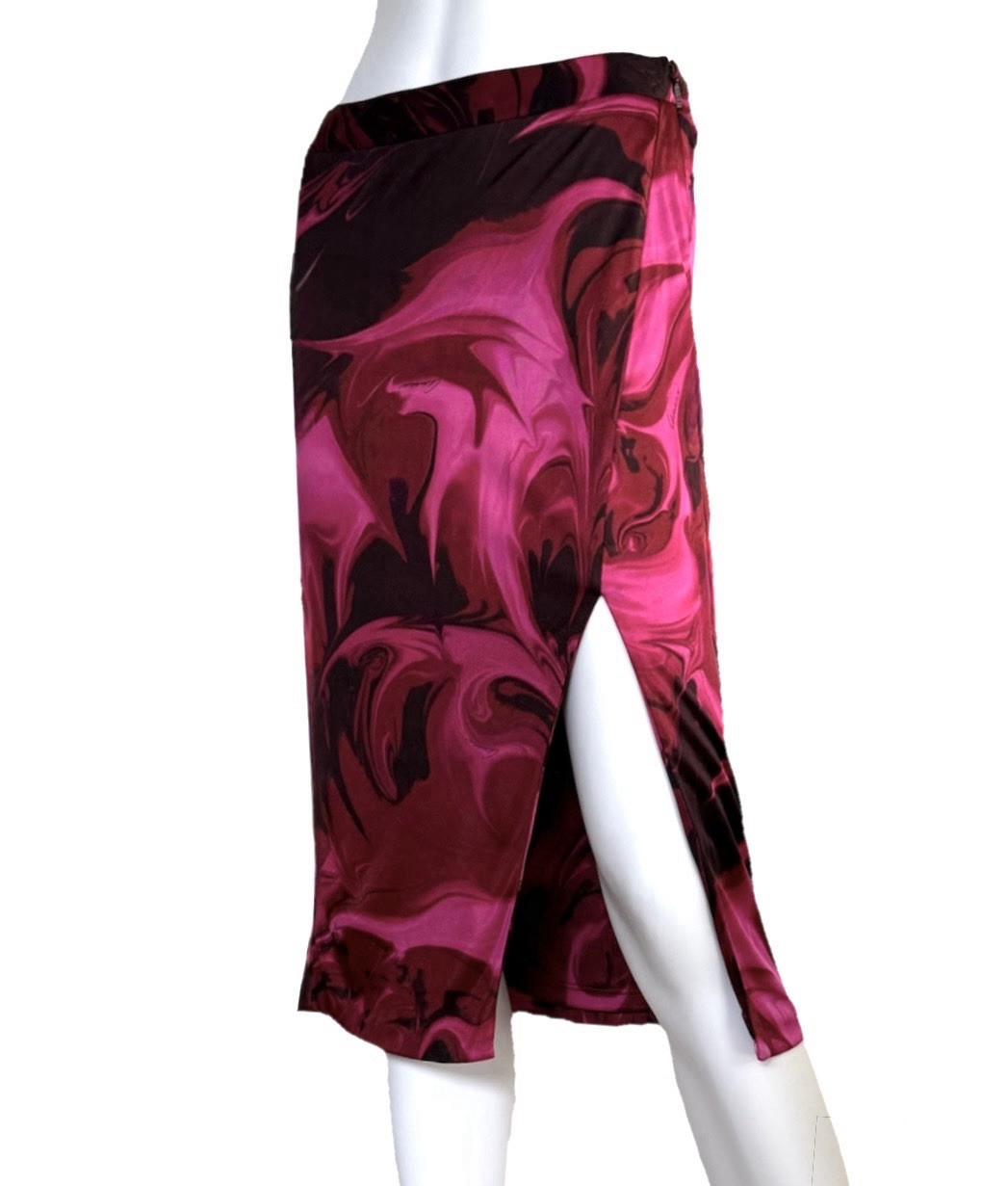 *GUCCI by TOM FORD* S/S 2001 “Liquid Magma” 2-Piece Wrap Top & Skirt Ensemble