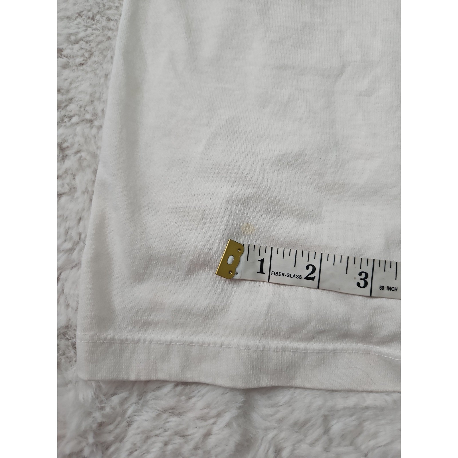 Vintage Simply Basic Mock Neck Sleeveless Top Medium Cream White Knit Tank USA