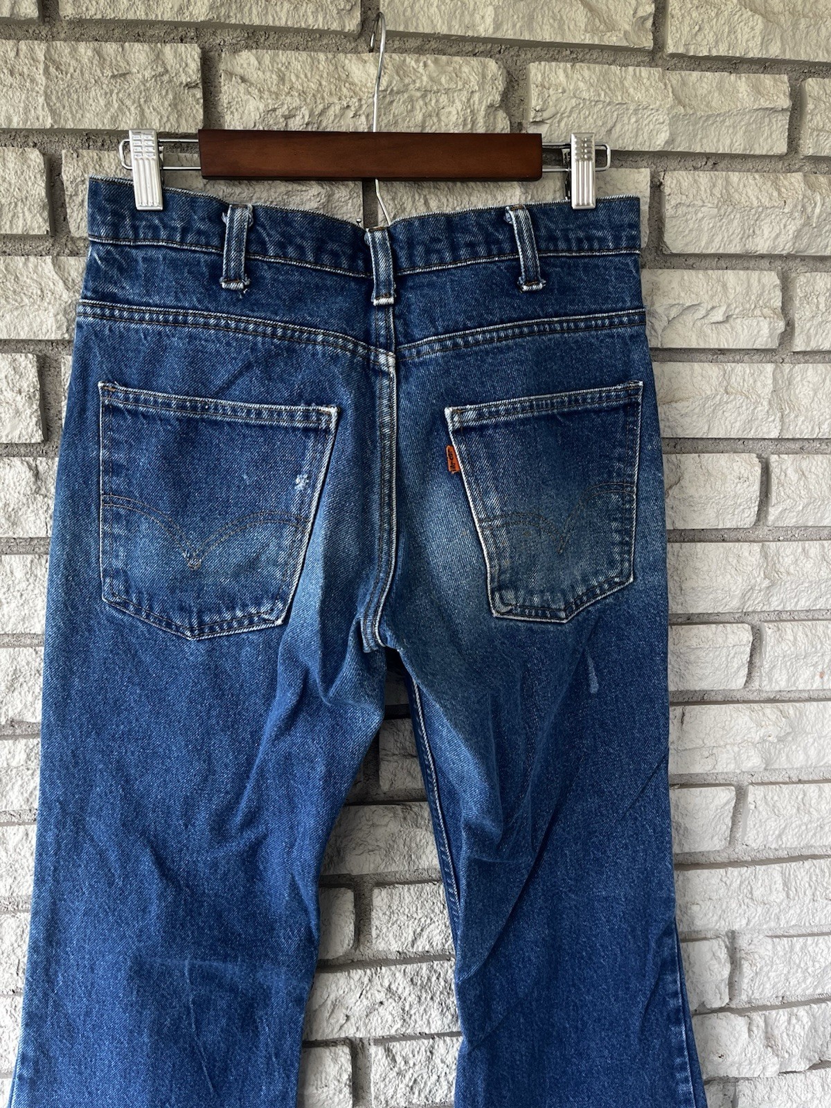 Vintage 684 Orange Tab Levi’s Darkwash Bell Bottom Jeans W31| L34
