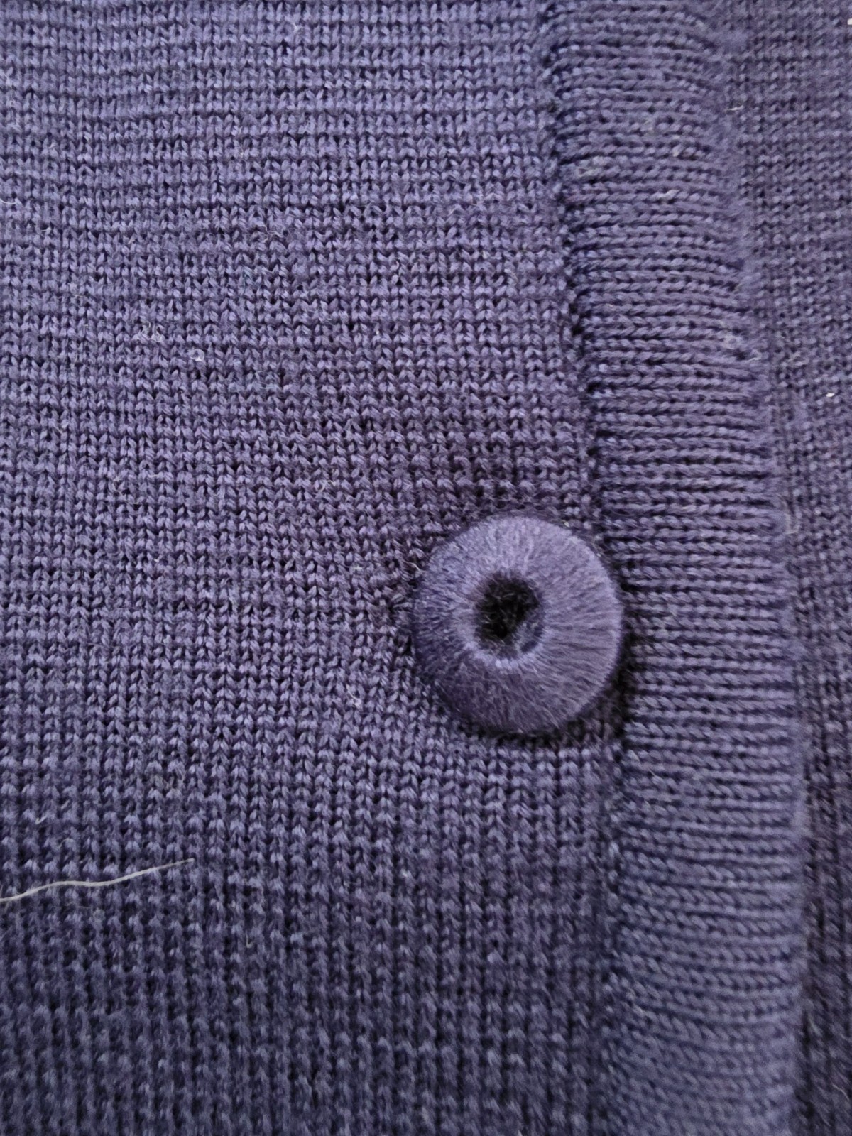 Vintage Robson&rsquo;s Beaded Wool Cardigan Bamboo Sweater Hong Kong Blue Size 12