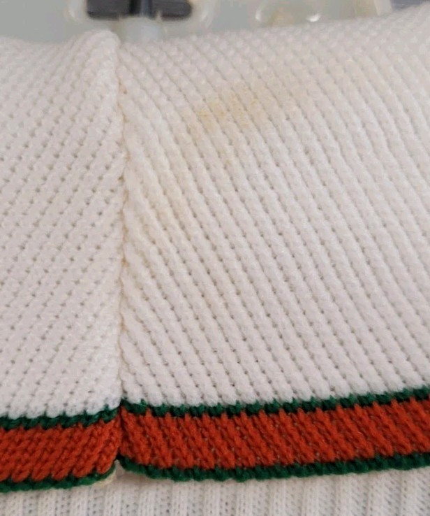 WOMENS VINTAGE 70s JUMPSUIT JCPENNEY STRIPED LONG SLEEVE POLYKNIT DISCO SIZE XS