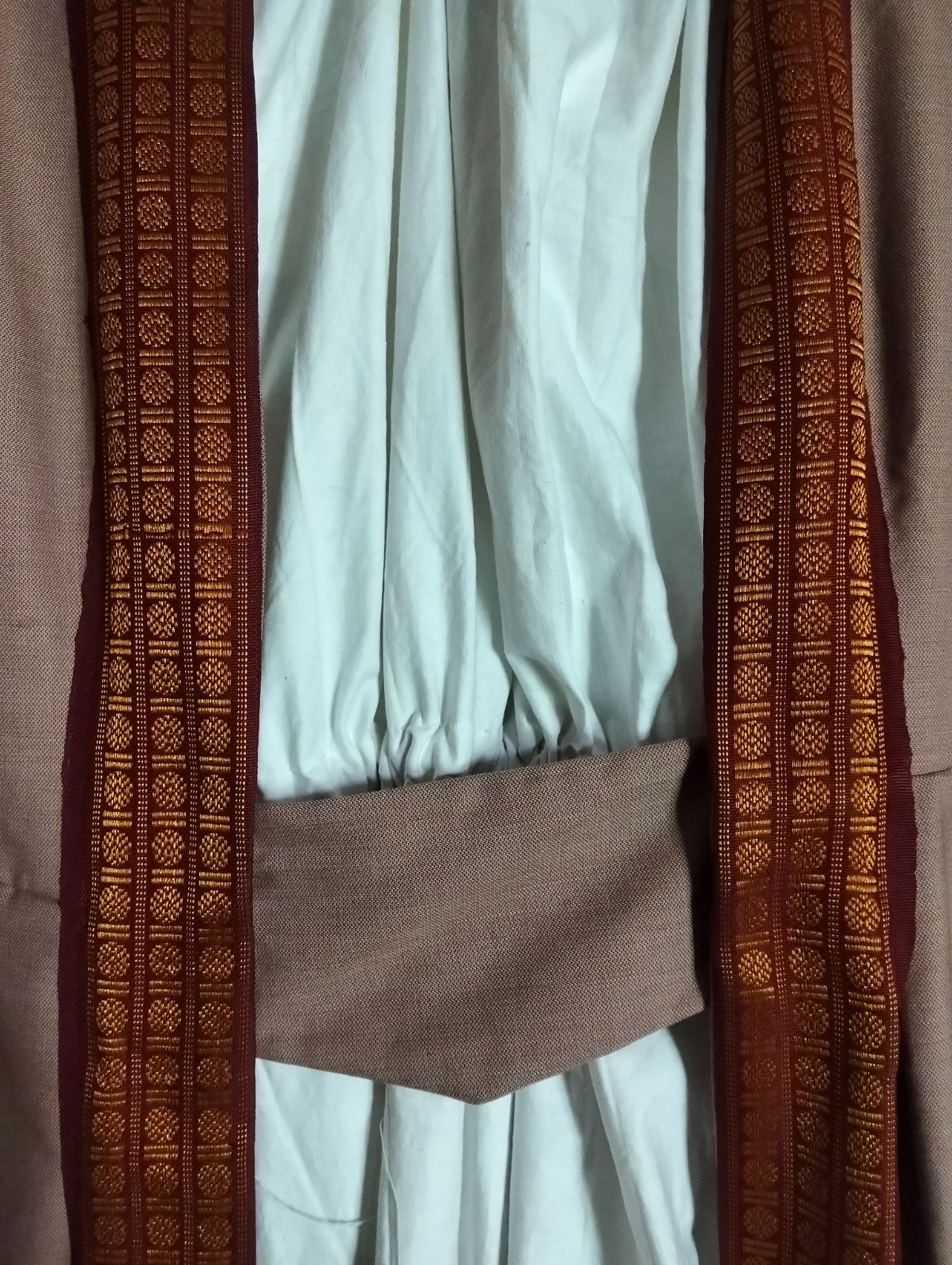 edwardian style dressing gown antique like Victorian reenactment