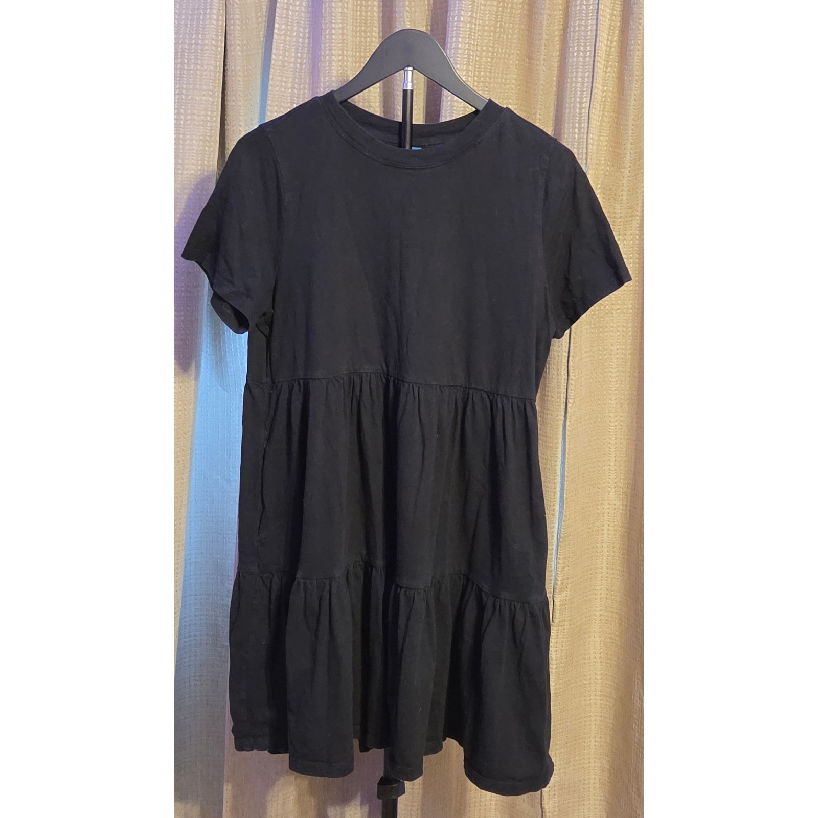 Old Navy Tiered Swing Dress Women&rsquo;s Size Medium Black