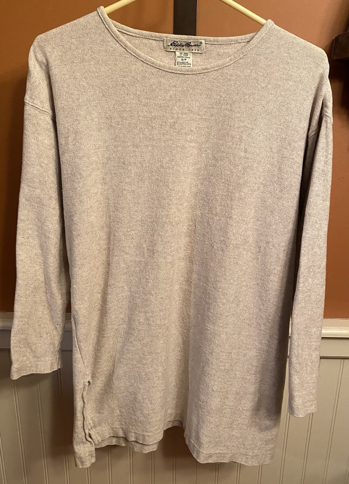 Vintage Eddie Bauer Women’s Linen/Cotton Tunic Top S (Runs Large) Oatmeal