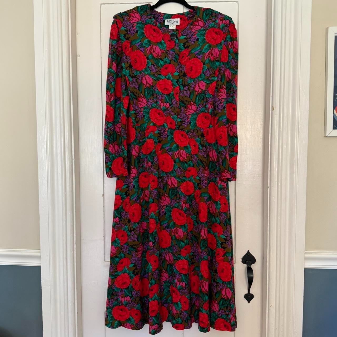 Vintage 80s Melissa Petites Floral Dress – Rose Cottagecore Grandmacore Prairie