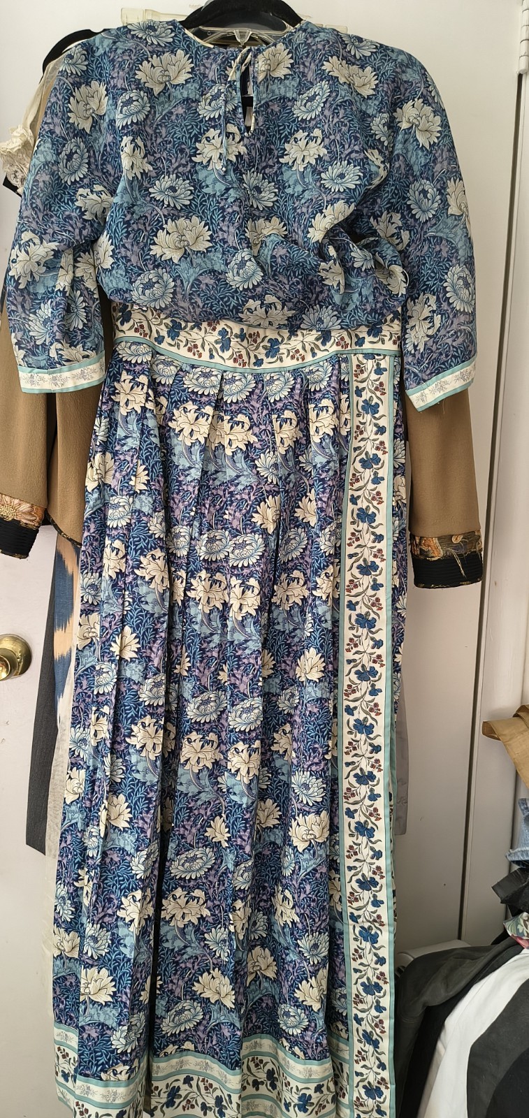 GORGEOUS VINTAGE TINA LESER COTTON FLORAL SKIRT ENSEMBLE M
