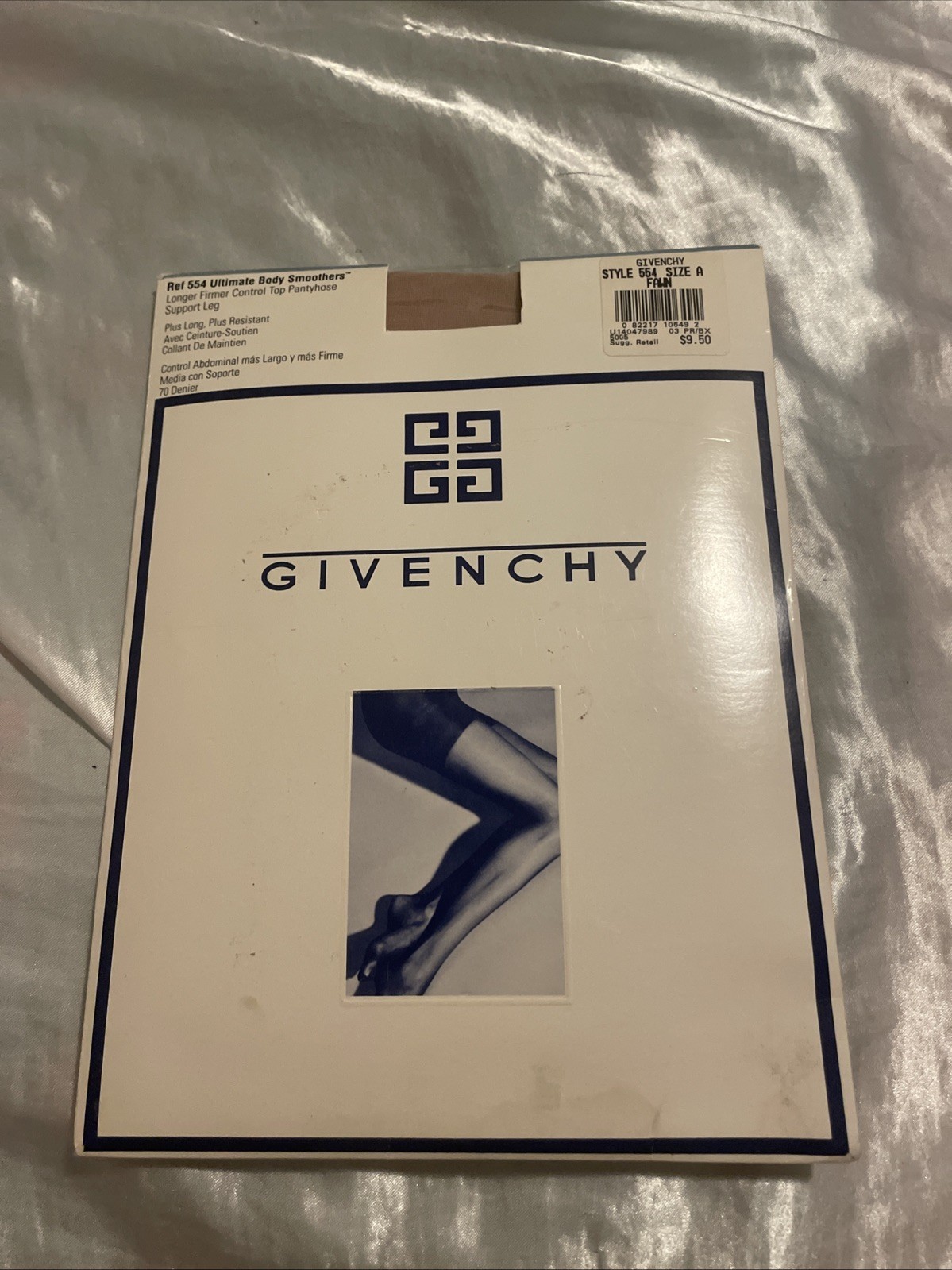 Vtg 1993 Givenchy Ultimate Body Smoother Longer Firming Control Top Pantyhose