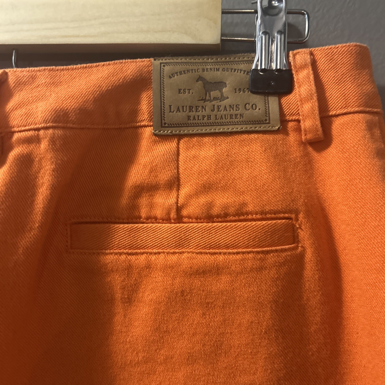 Vintage Lauren Jeans Co Ralph Lauren Size 8 Women’s Orange Chinos