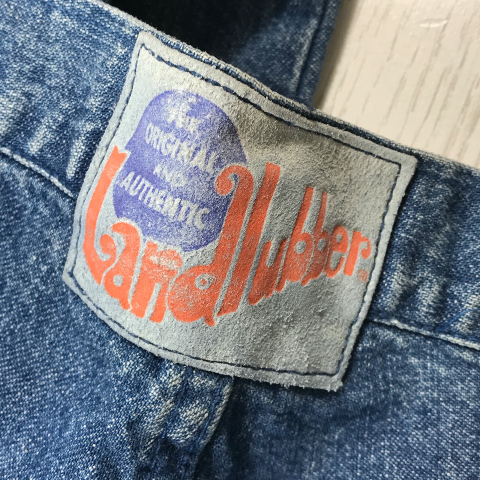Vintage 70s BellBottom Jeans Women 5/6 LandLubber Button Snap Cotton Made In USA
