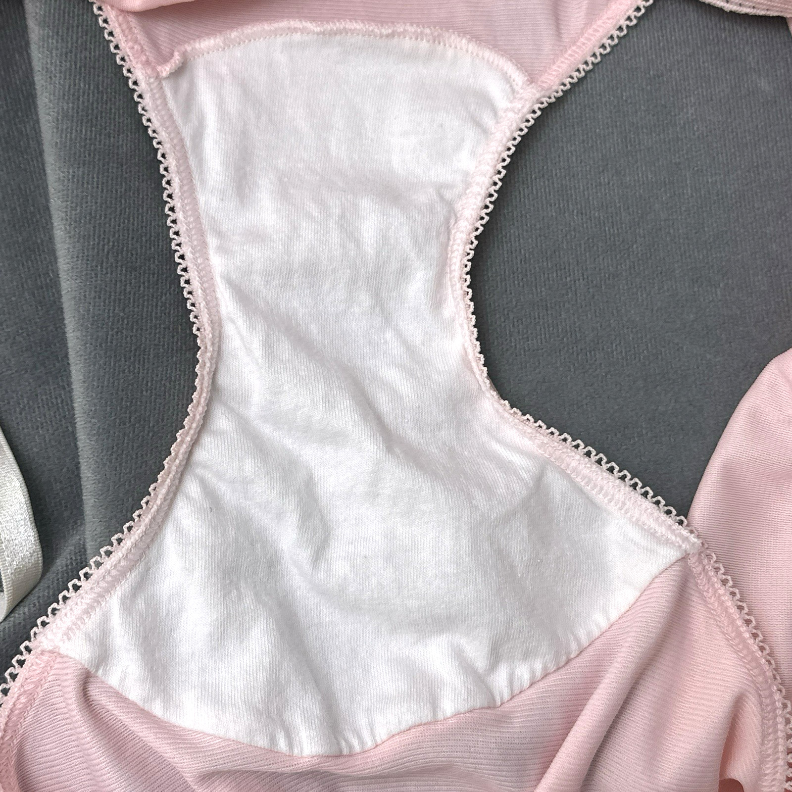Vintage Sears Panties Plus Size 10 Granny Panty Pillow Tab Acetate Polyester