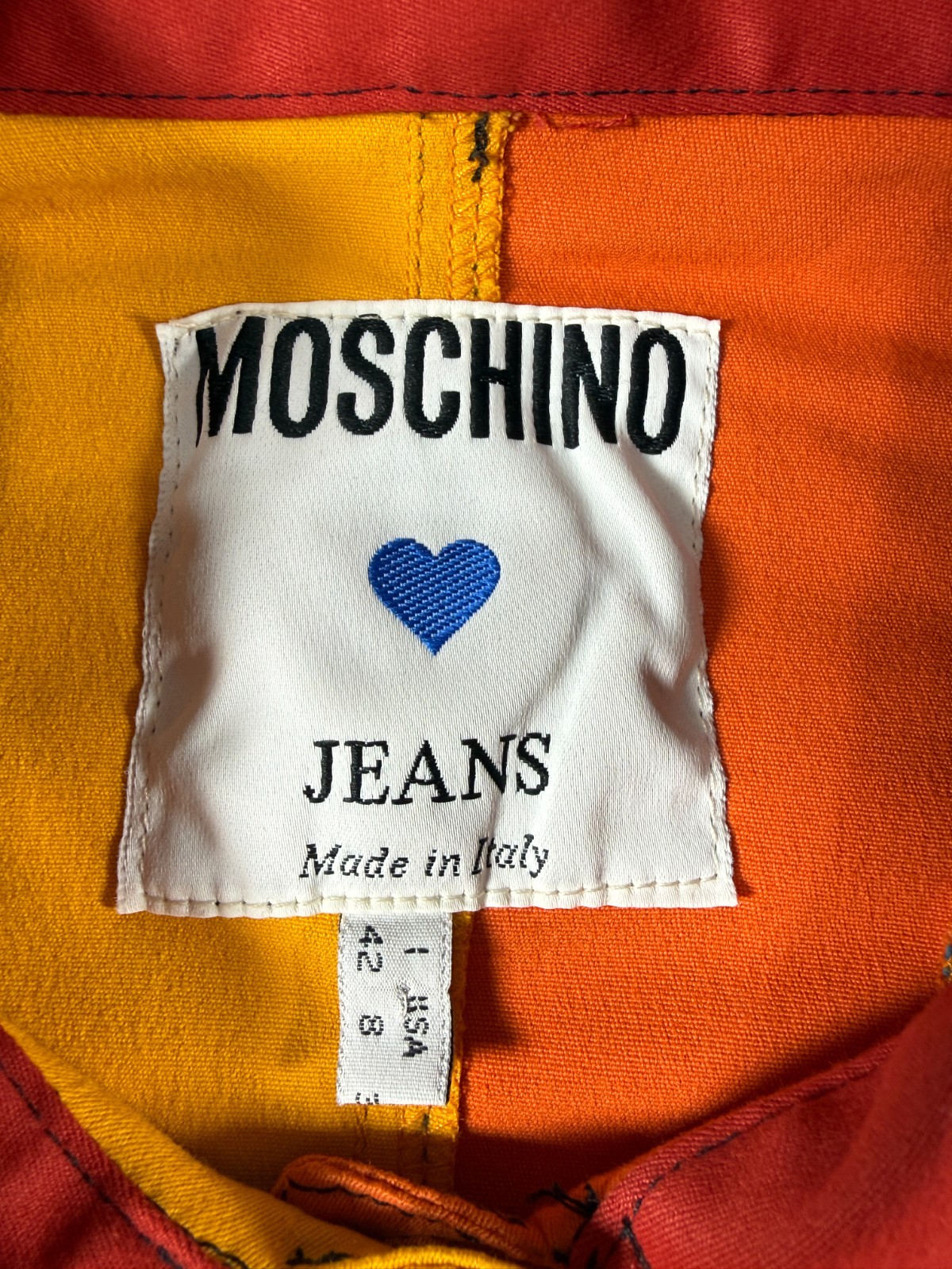 Rare Vintage MOSCHINO late 80&rsquo;s early 90&rsquo;s Jacket & Skirt set Size 8 Made Italy