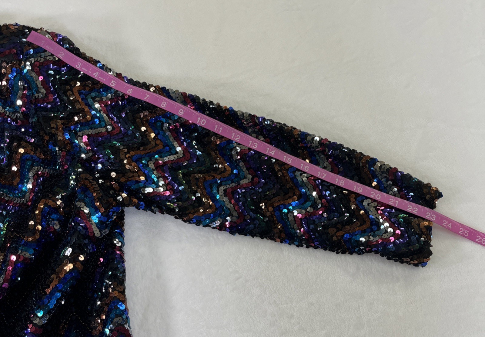 Vintage Womens Jacket Sequined Party Disco 80s Glam Dynasty No Size FS