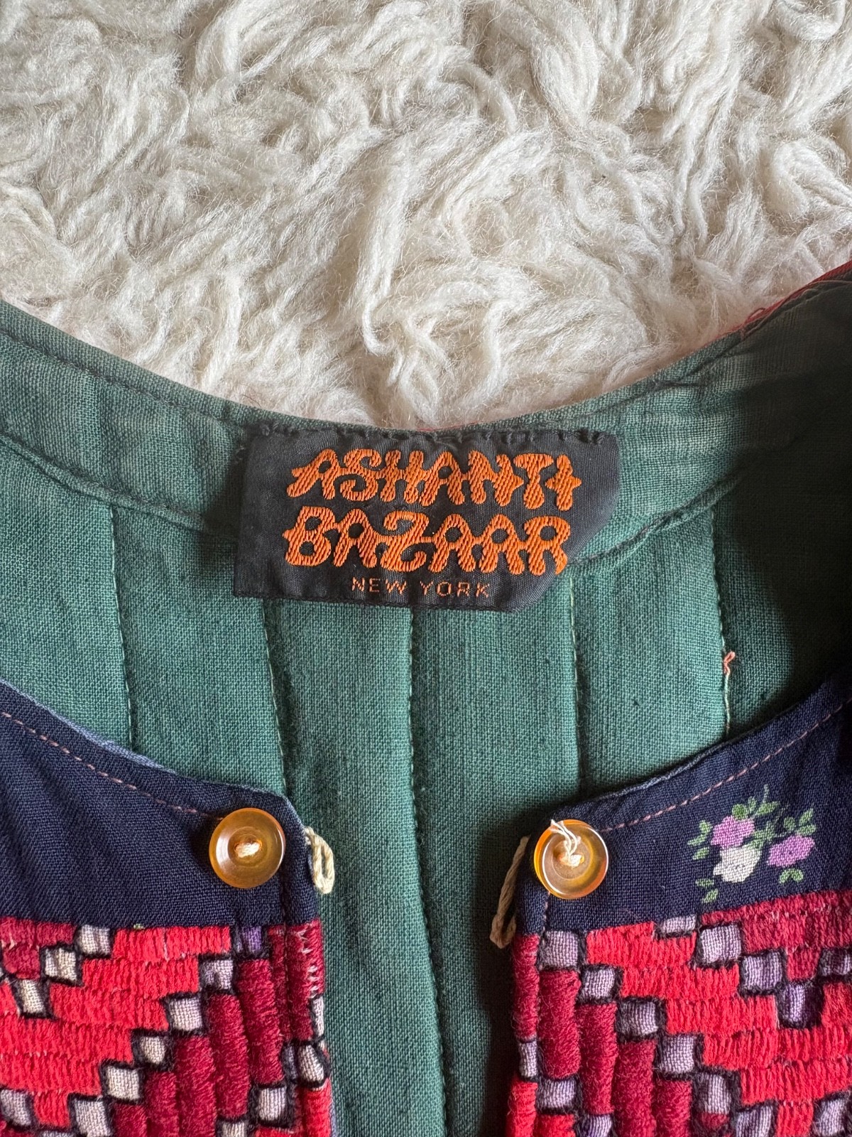 Vintage 1970s Afghani Patchwork Dress, Ashanti Bazaar