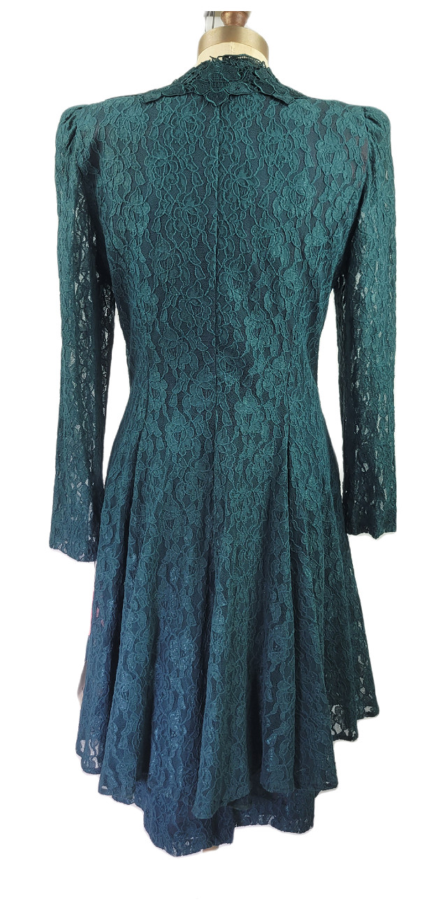 NWT Vintage Cachet by Bari Protas Green lace women&rsquo;s Skirt Top Jacket Set 11/12
