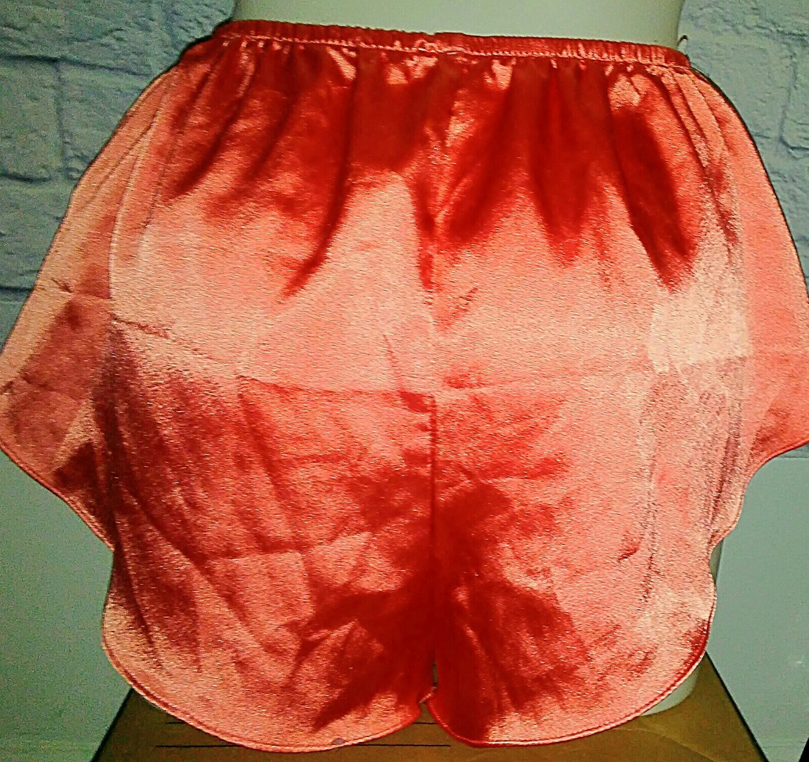 INNER MOST Pajama Set Woman MEDIUM Lingerie Orange Cami & Short Vintage