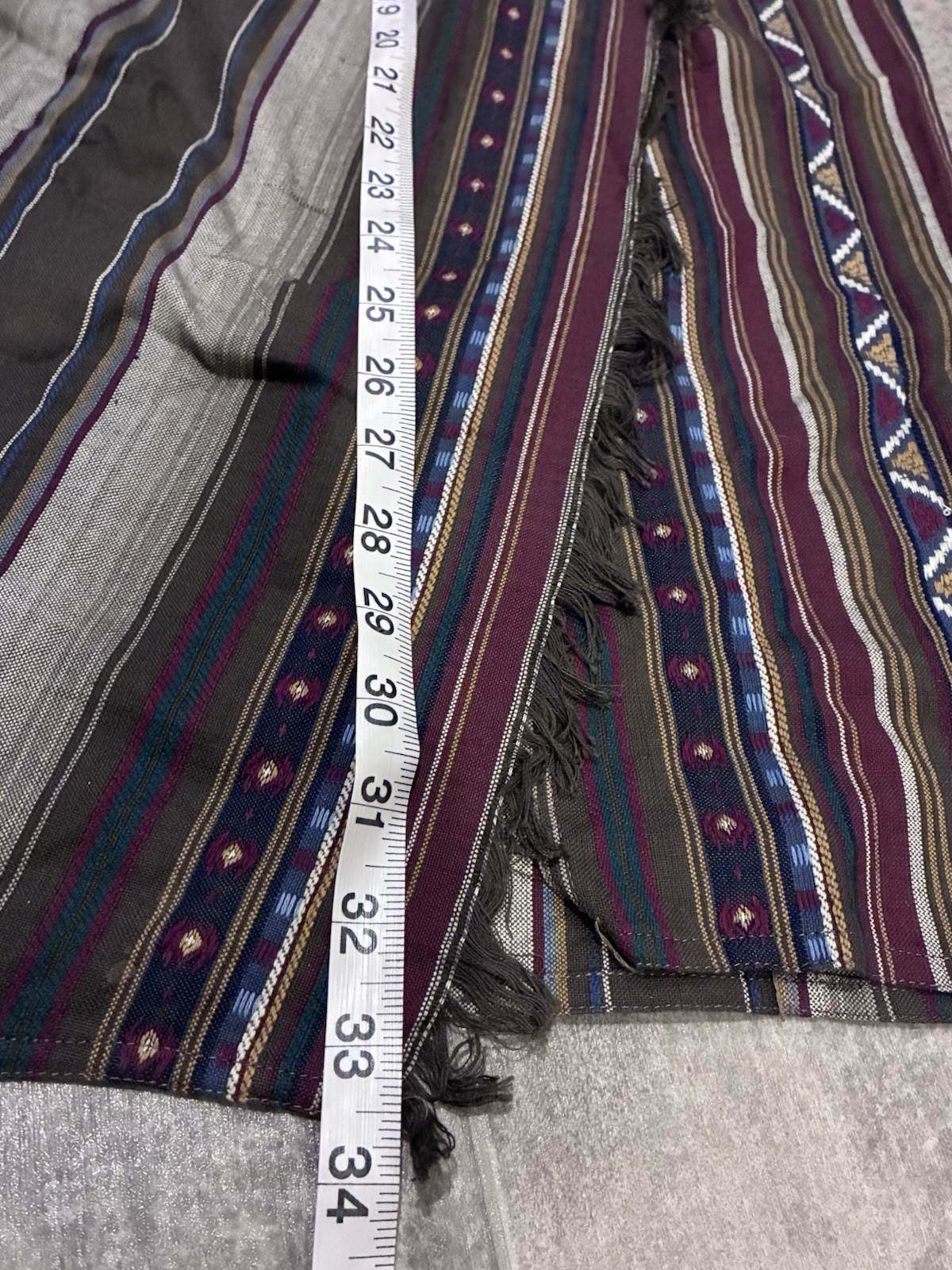 Neutral brown Western Wrap Maxi Skirt small waist 27.5” Boho Festival granola