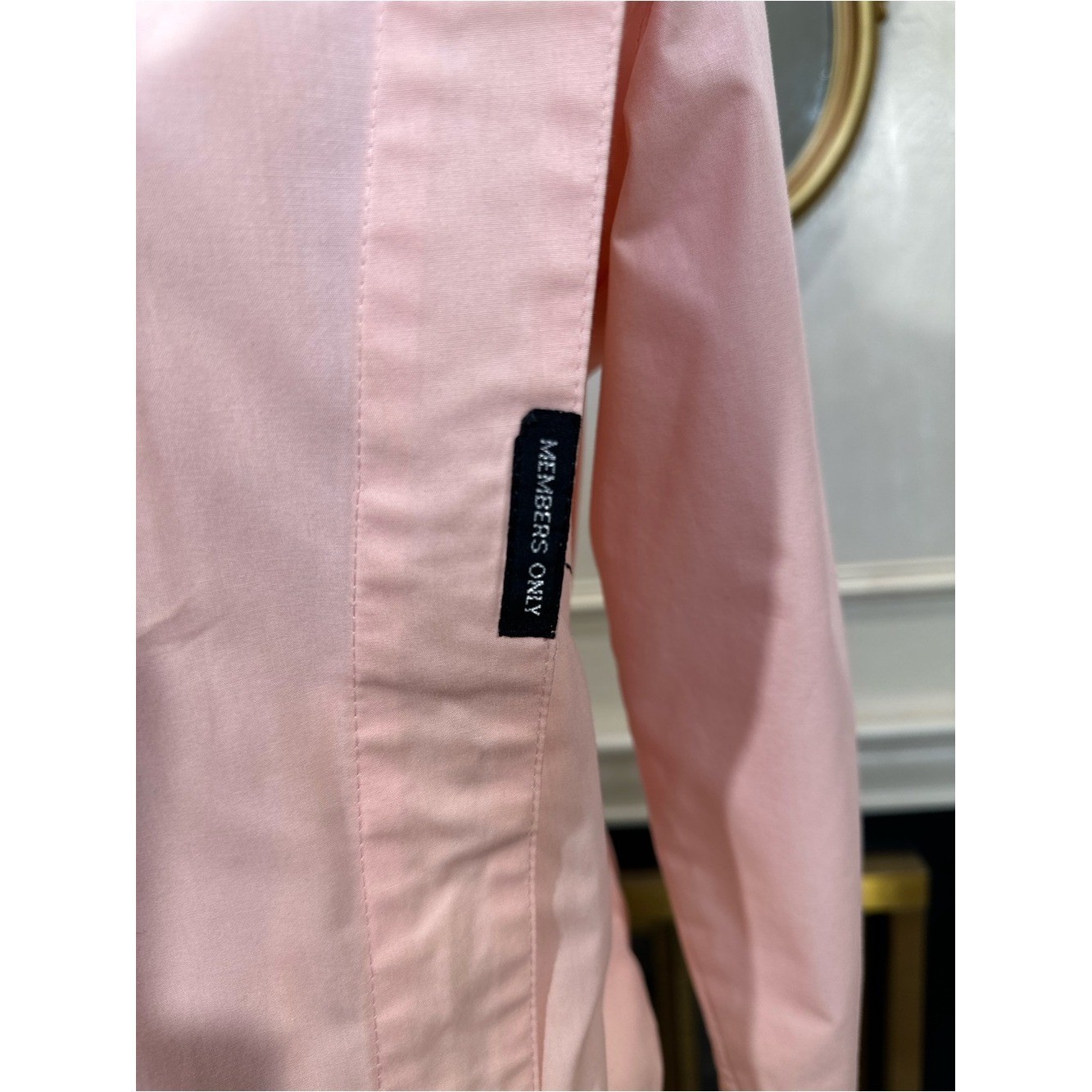 Members Only Vintage Jacket size 3/4 Pale Pink 80s Racer Core Aesthetic