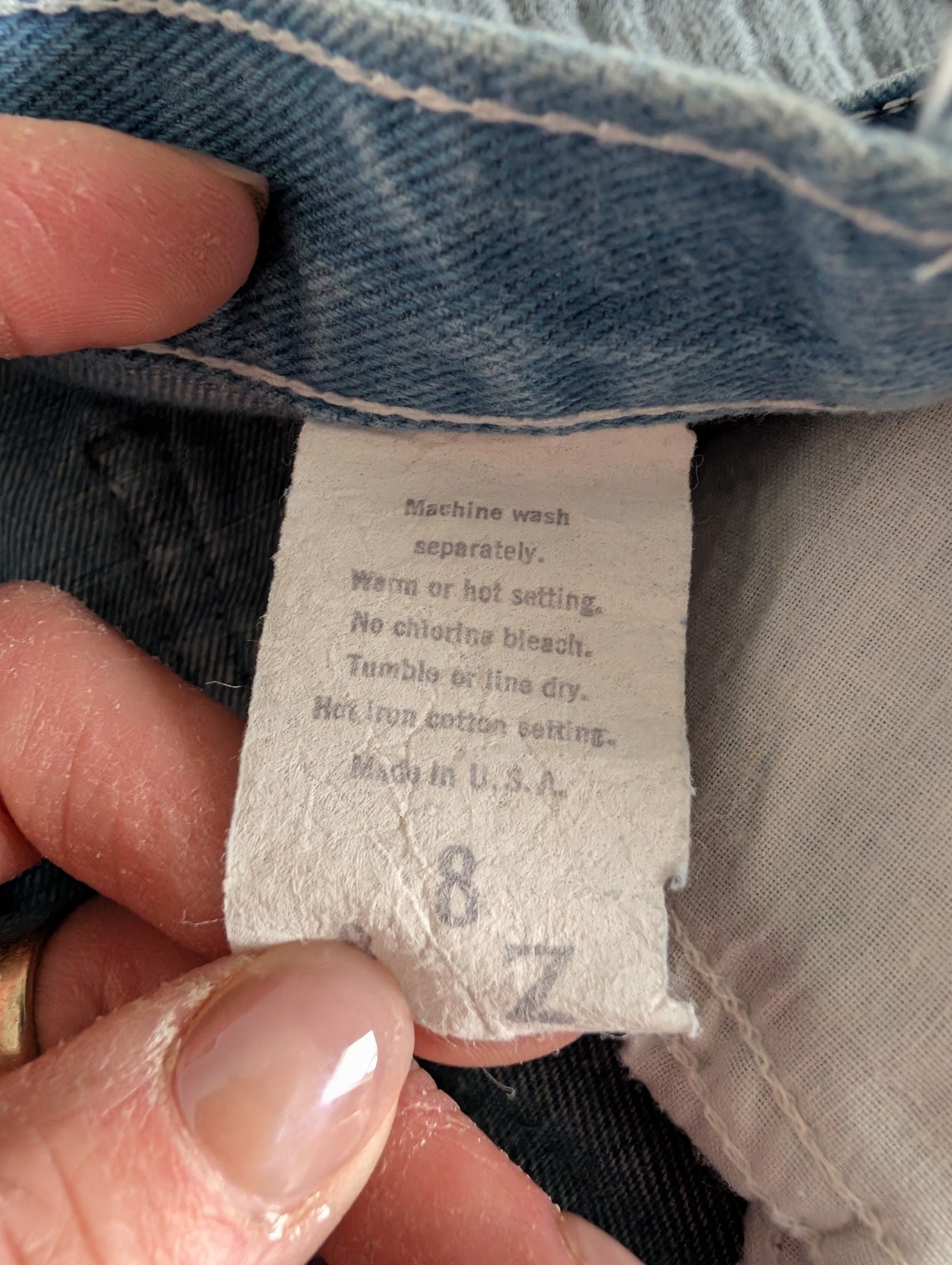 Vintage Pizzazz Jeans High Waist Lightweight Denim Womens Size 8 (24×31.5)