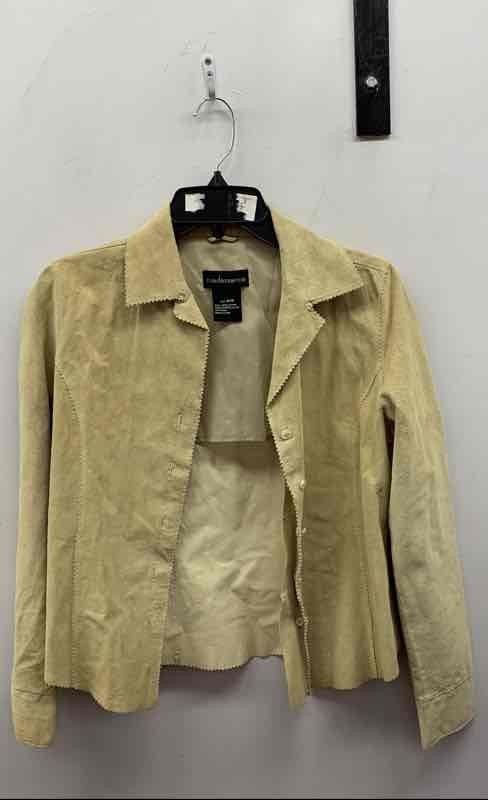 Vintage Y2K Suedessence Women&rsquo;s Tan Suede Leather Button Front Jacket Sz P/S